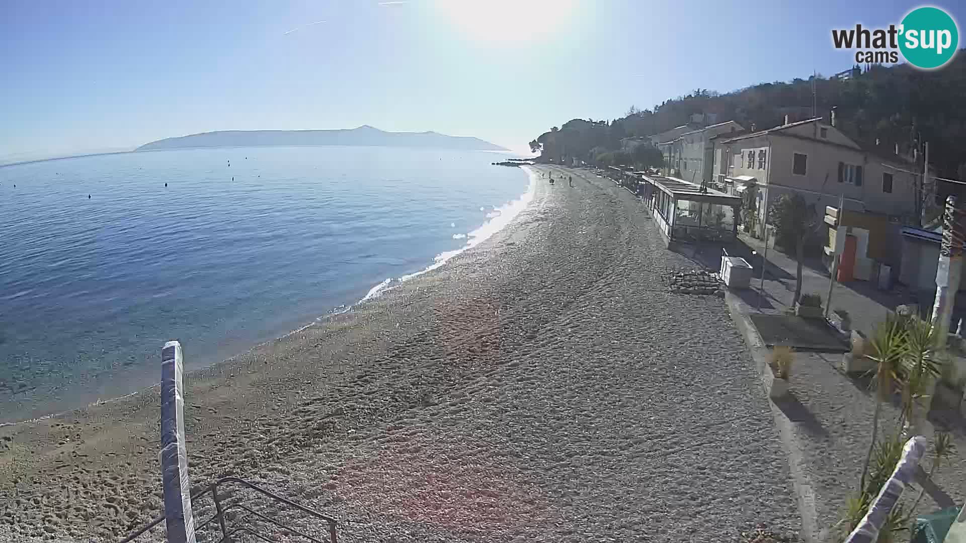 Mošćenička Draga webcam beach