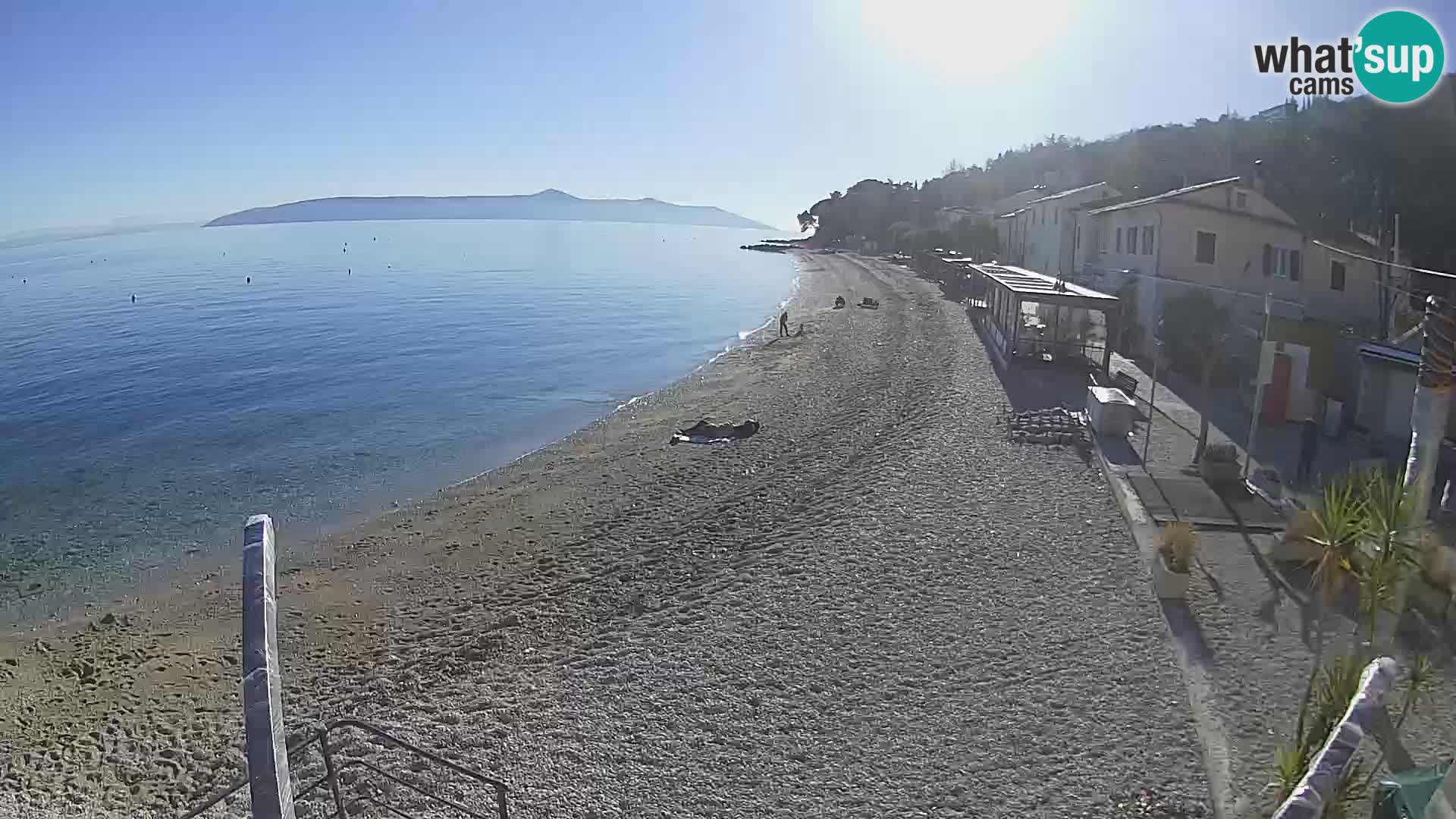 Webcam Mošćenička Draga – Strand