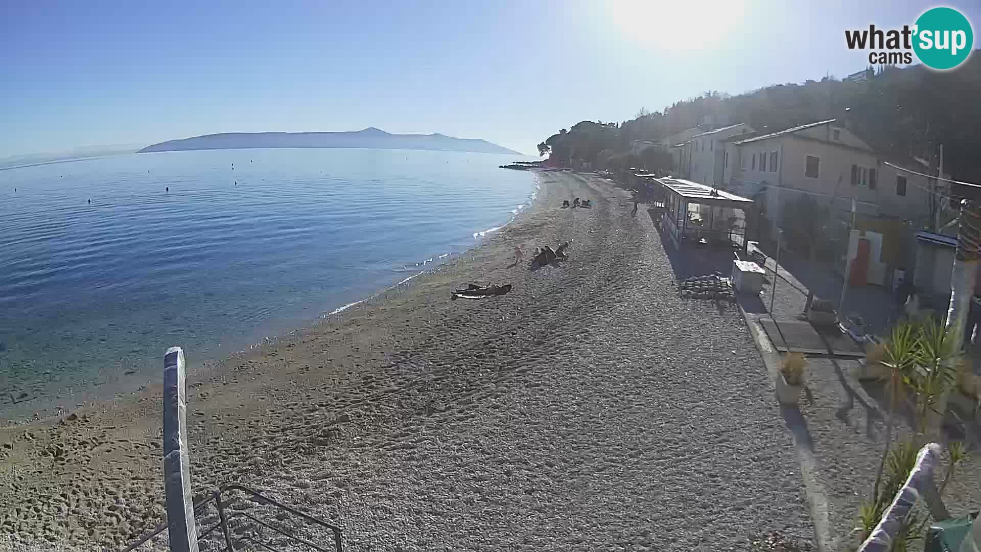 Webcam Mošćenička Draga – Strand