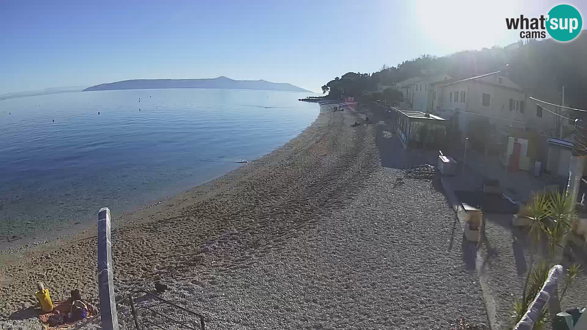 Webcam Mošćenička Draga – Strand