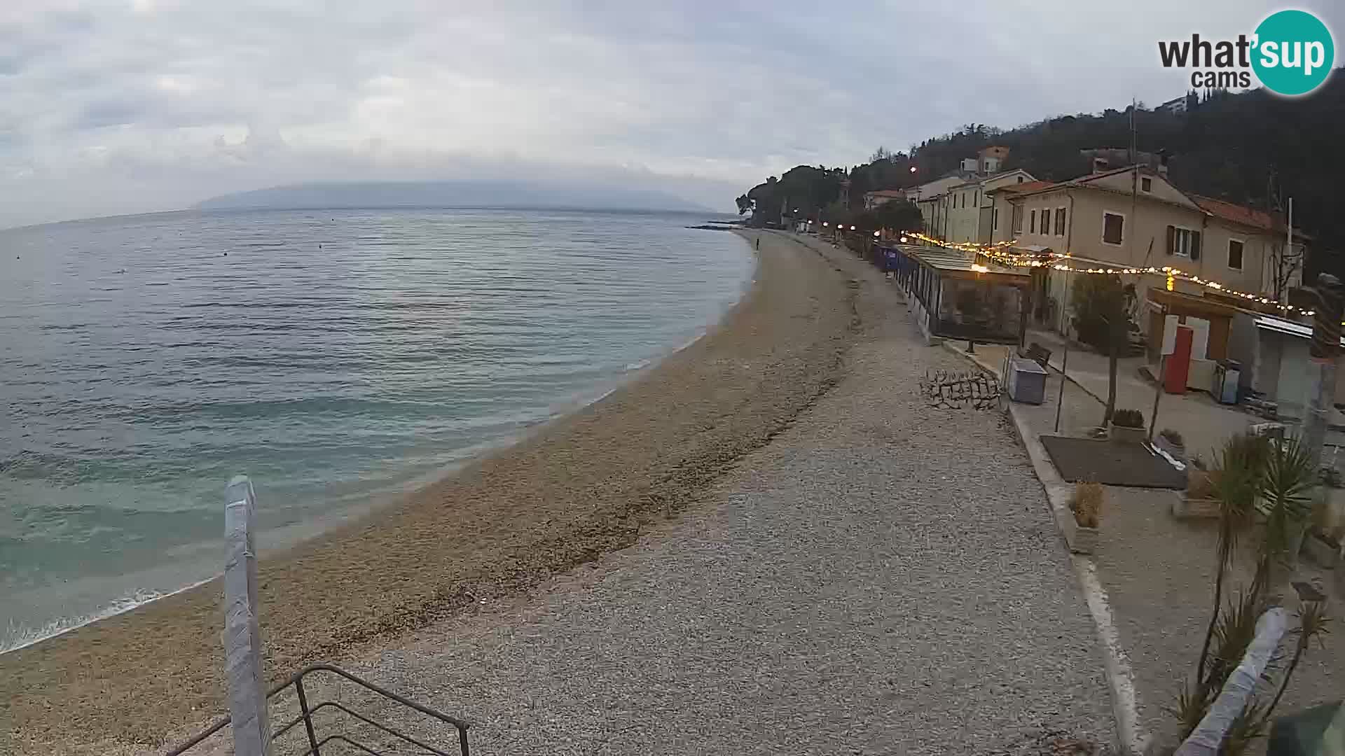 Webcam Mošćenička Draga – Strand