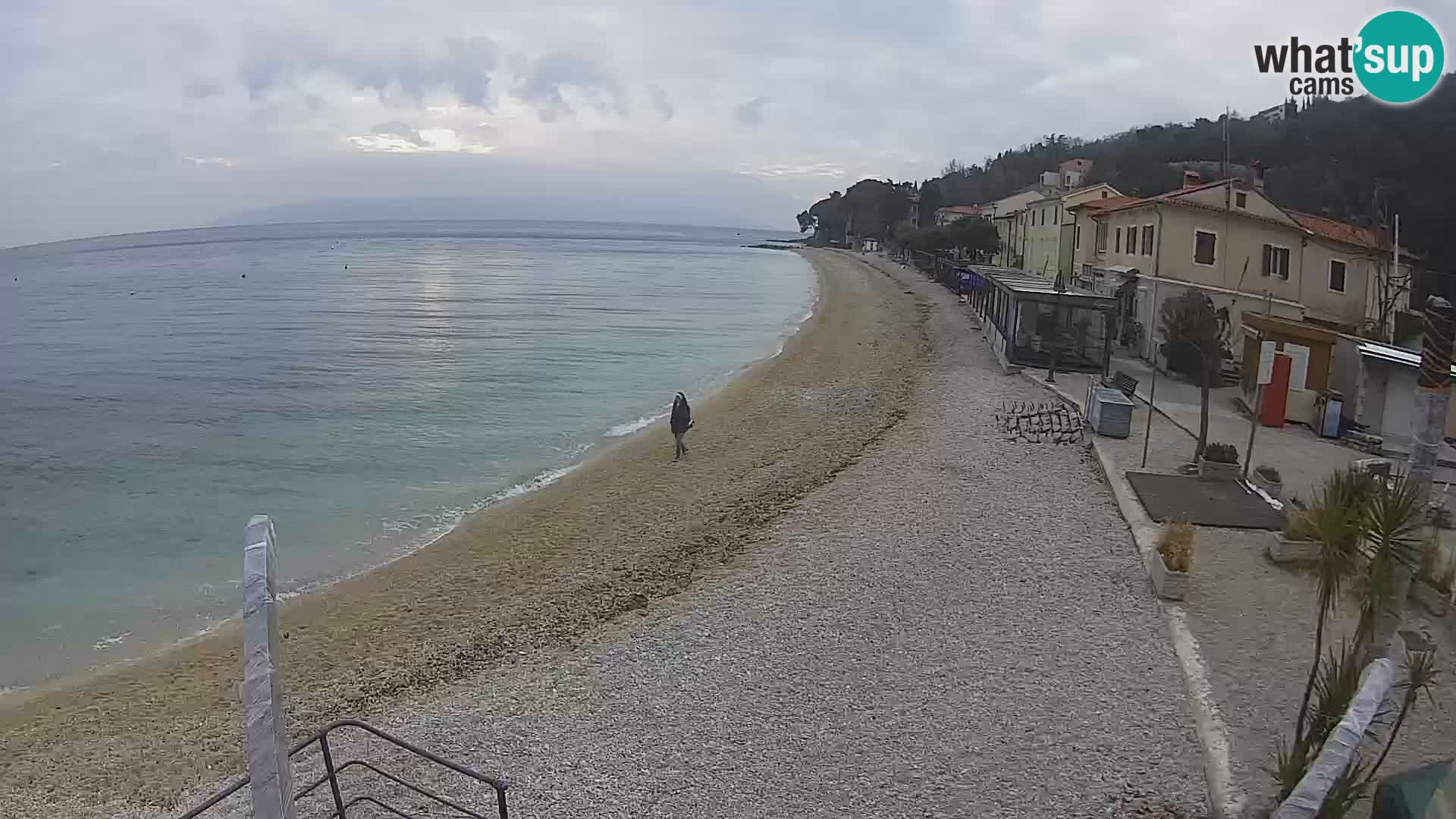 Mošćenička Draga webcam beach