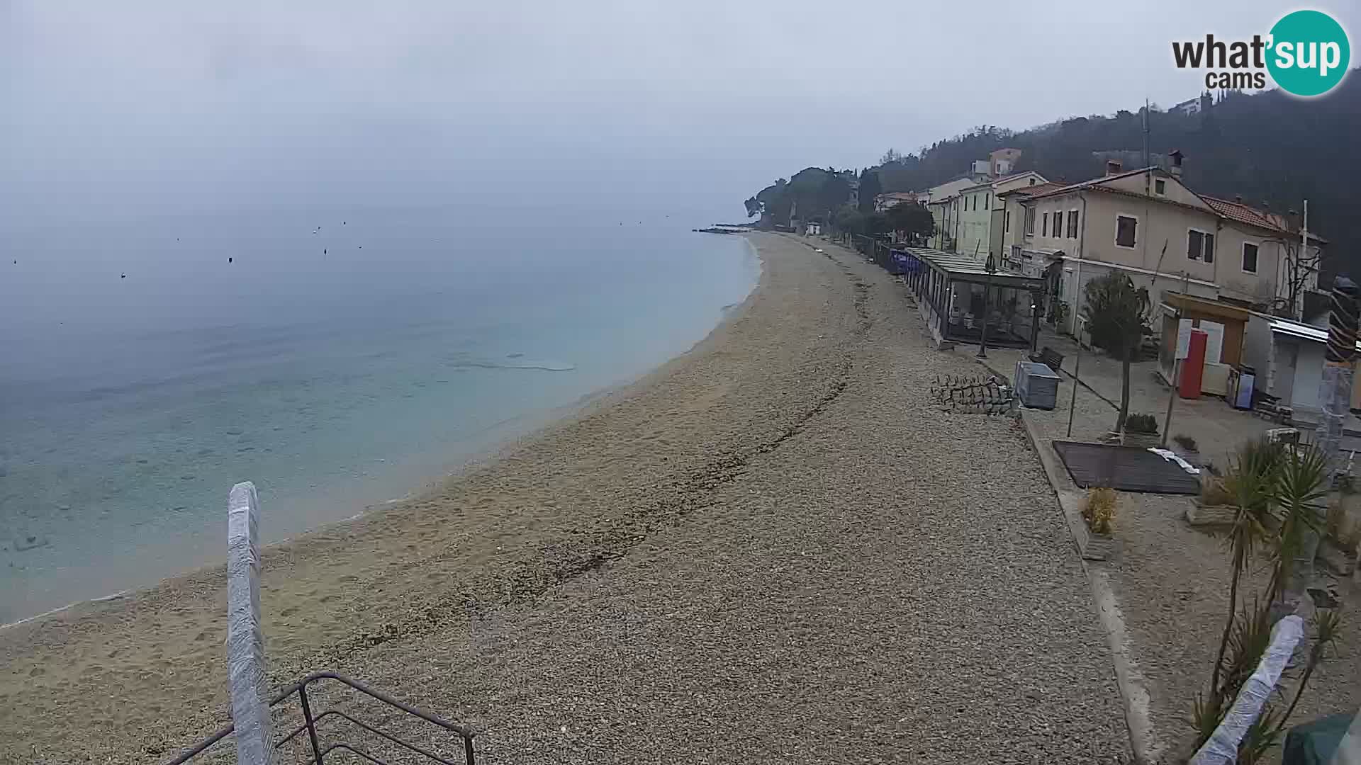 Mošćenička Draga webcam beach