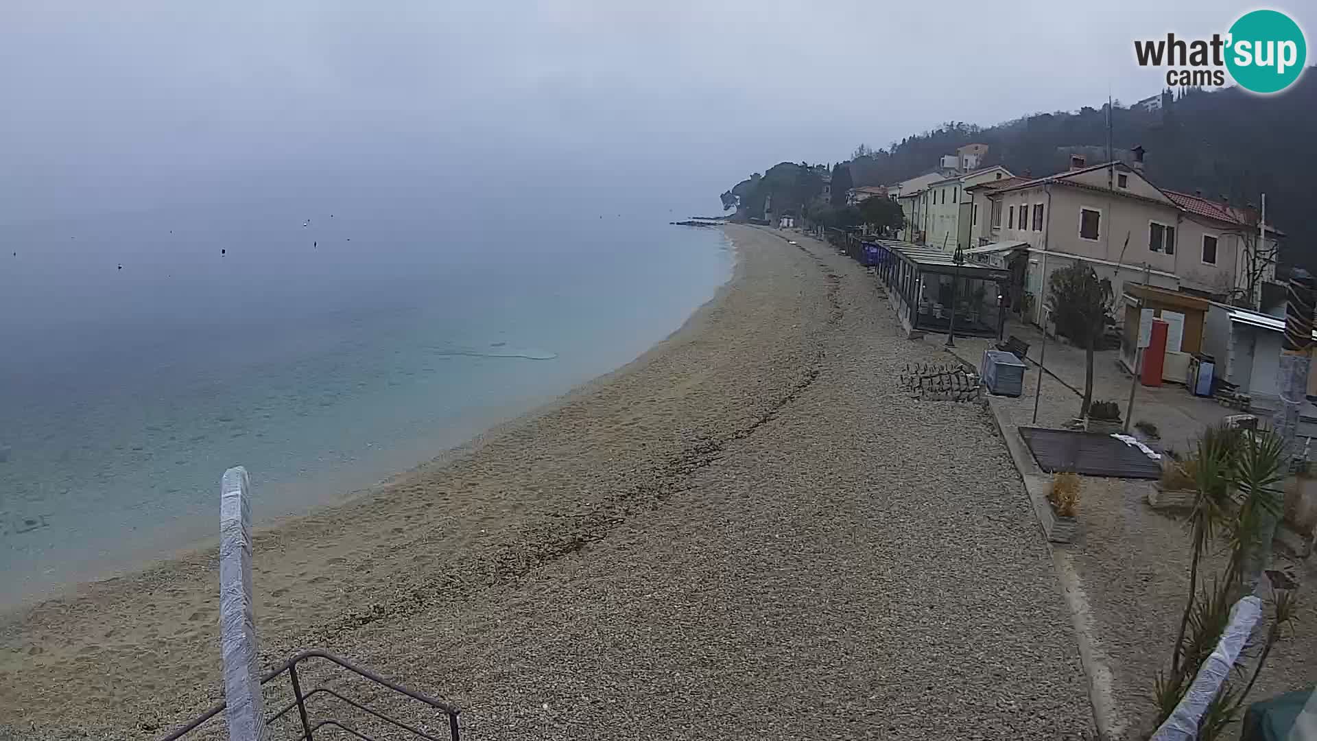 Webcam Mošćenička Draga – Strand