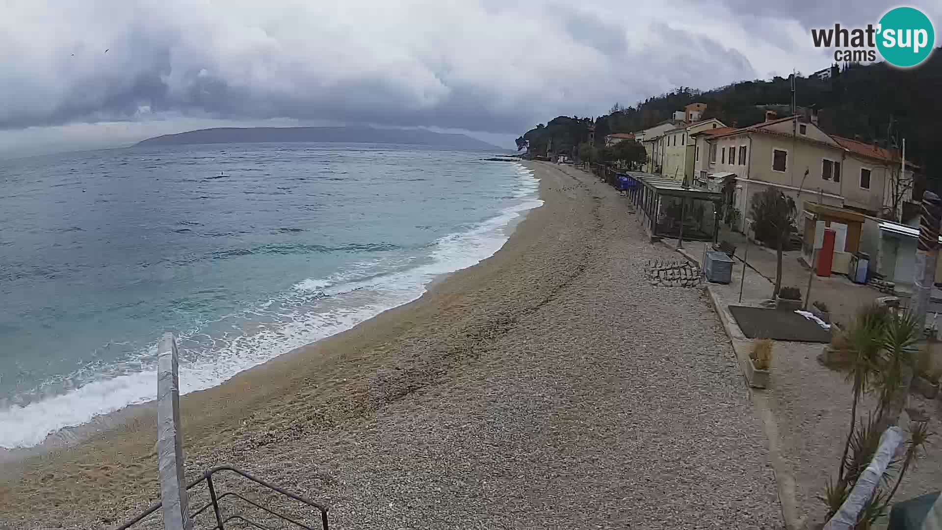 Webcam Mošćenička Draga – Strand