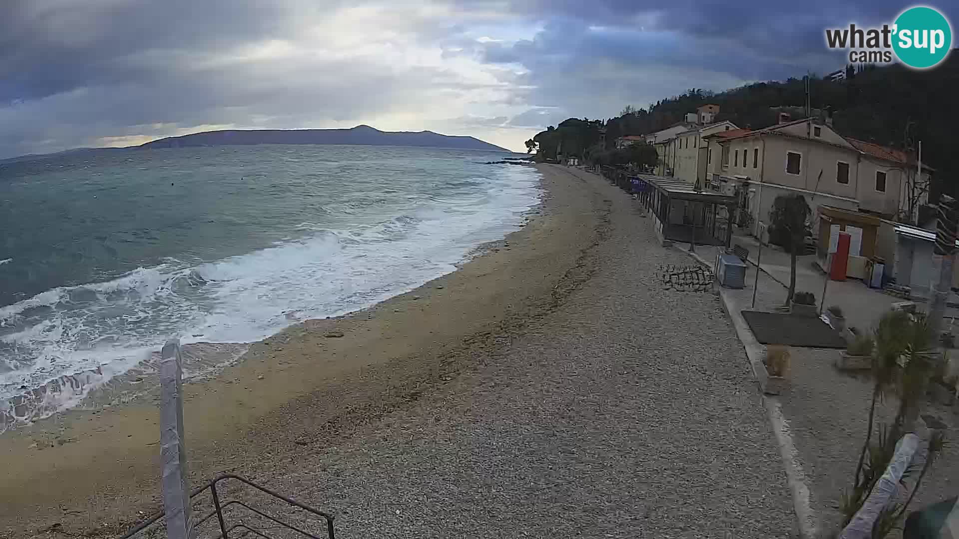 Mošćenička Draga webcam beach