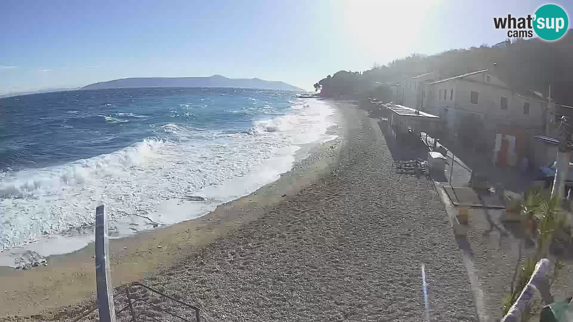 Mošćenička Draga webcam beach