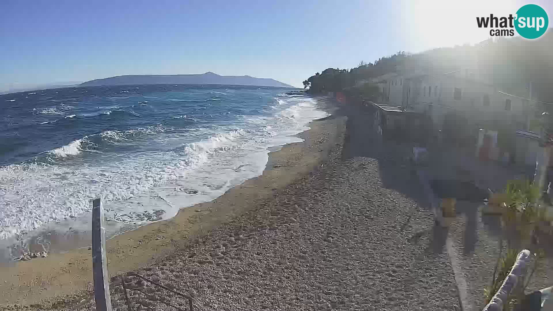 Mošćenička Draga webcam beach