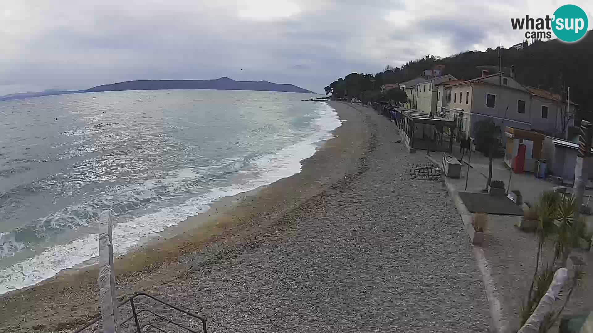 Mošćenička Draga webcam beach