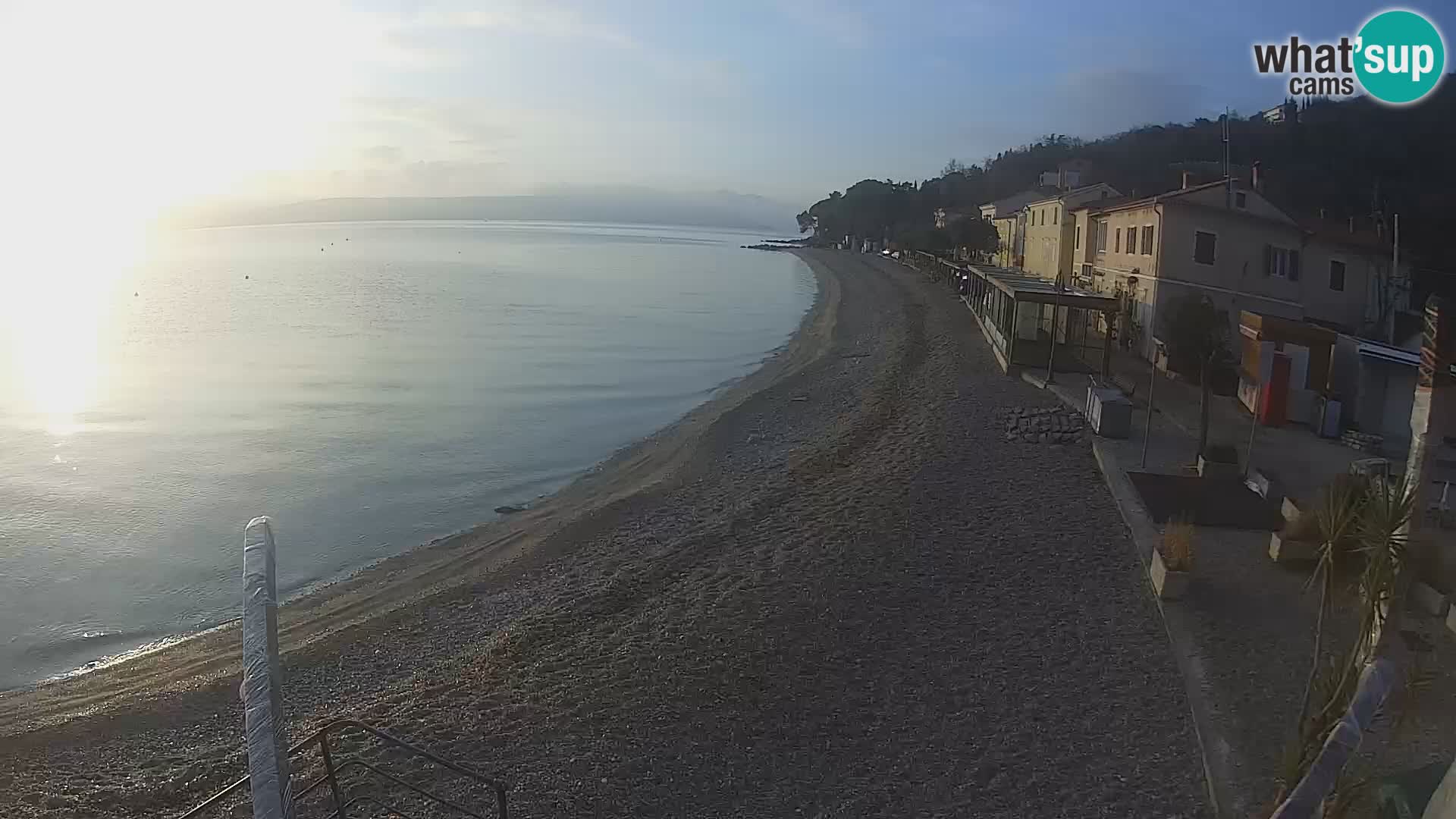 Webcam Mošćenička Draga – Strand