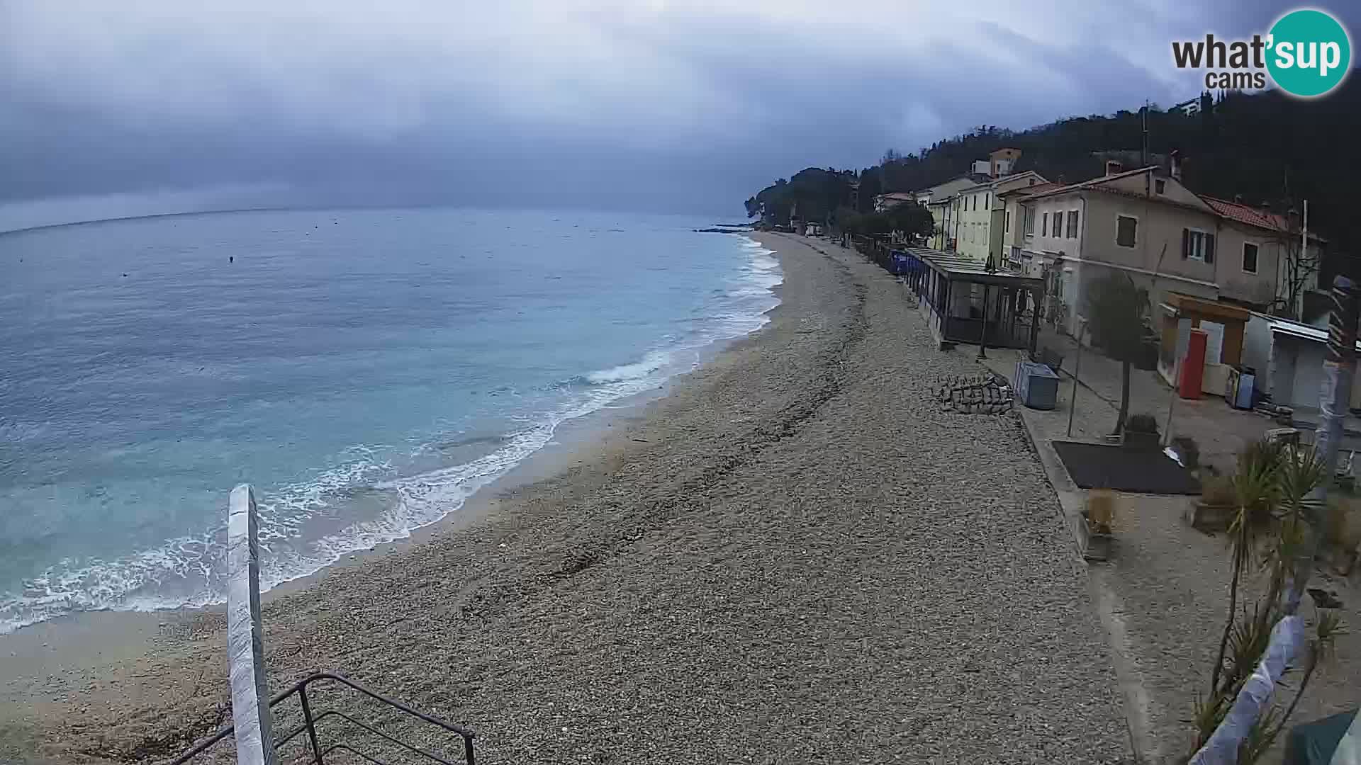 Webcam Mošćenička Draga – Strand