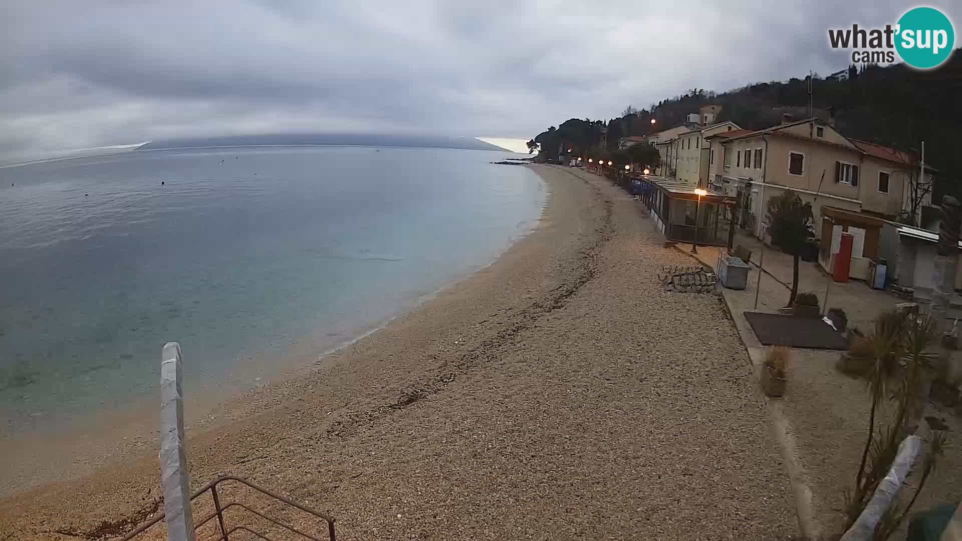 Mošćenička Draga webcam beach