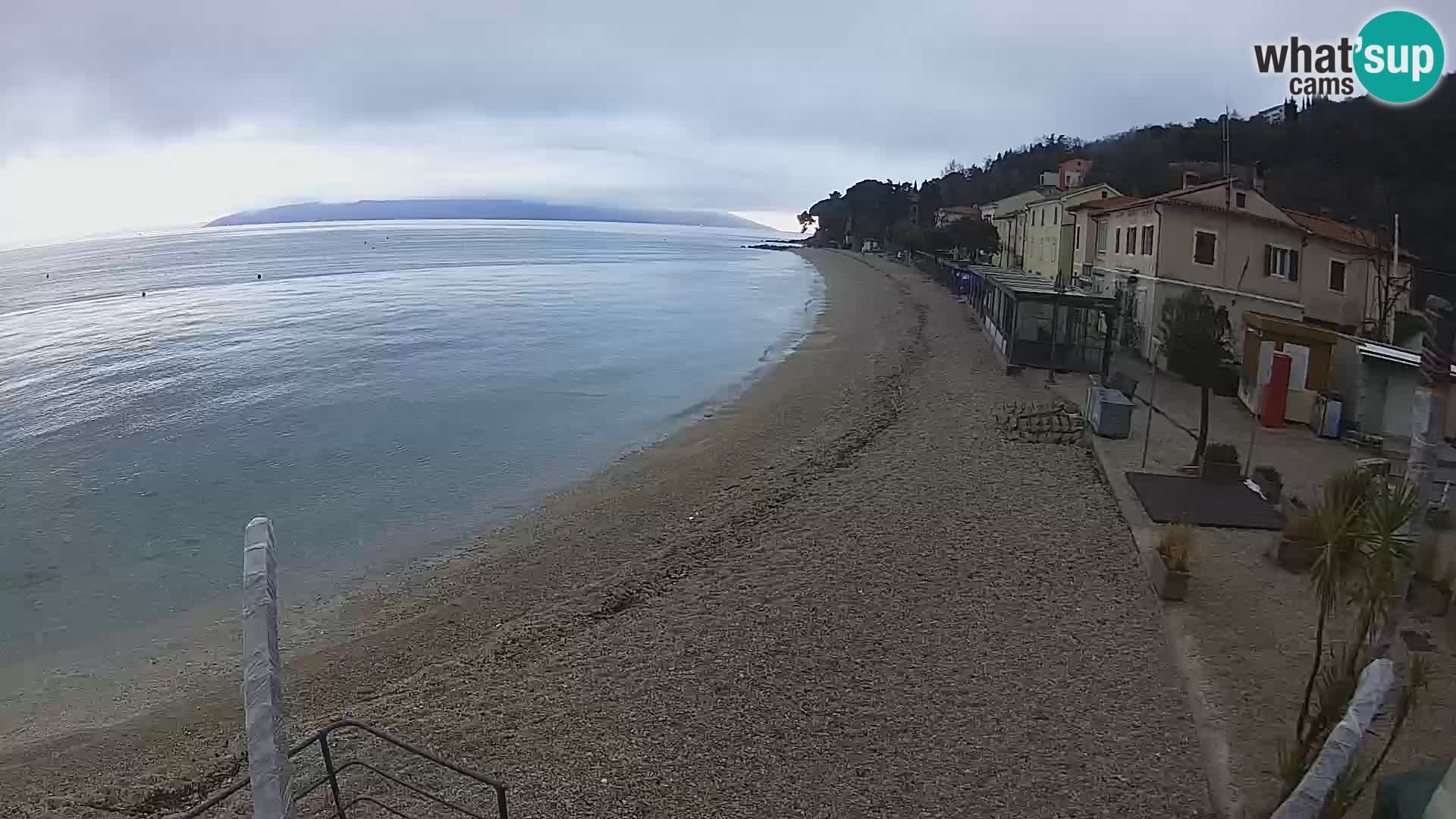 Mošćenička Draga webcam beach