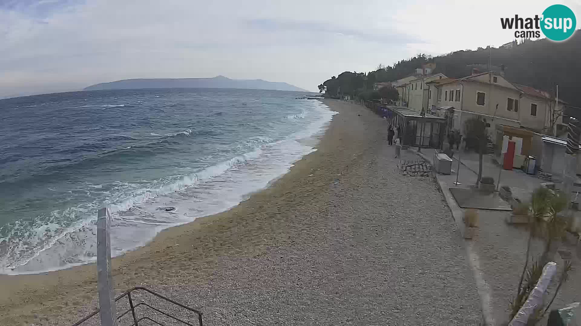 Mošćenička Draga webcam beach