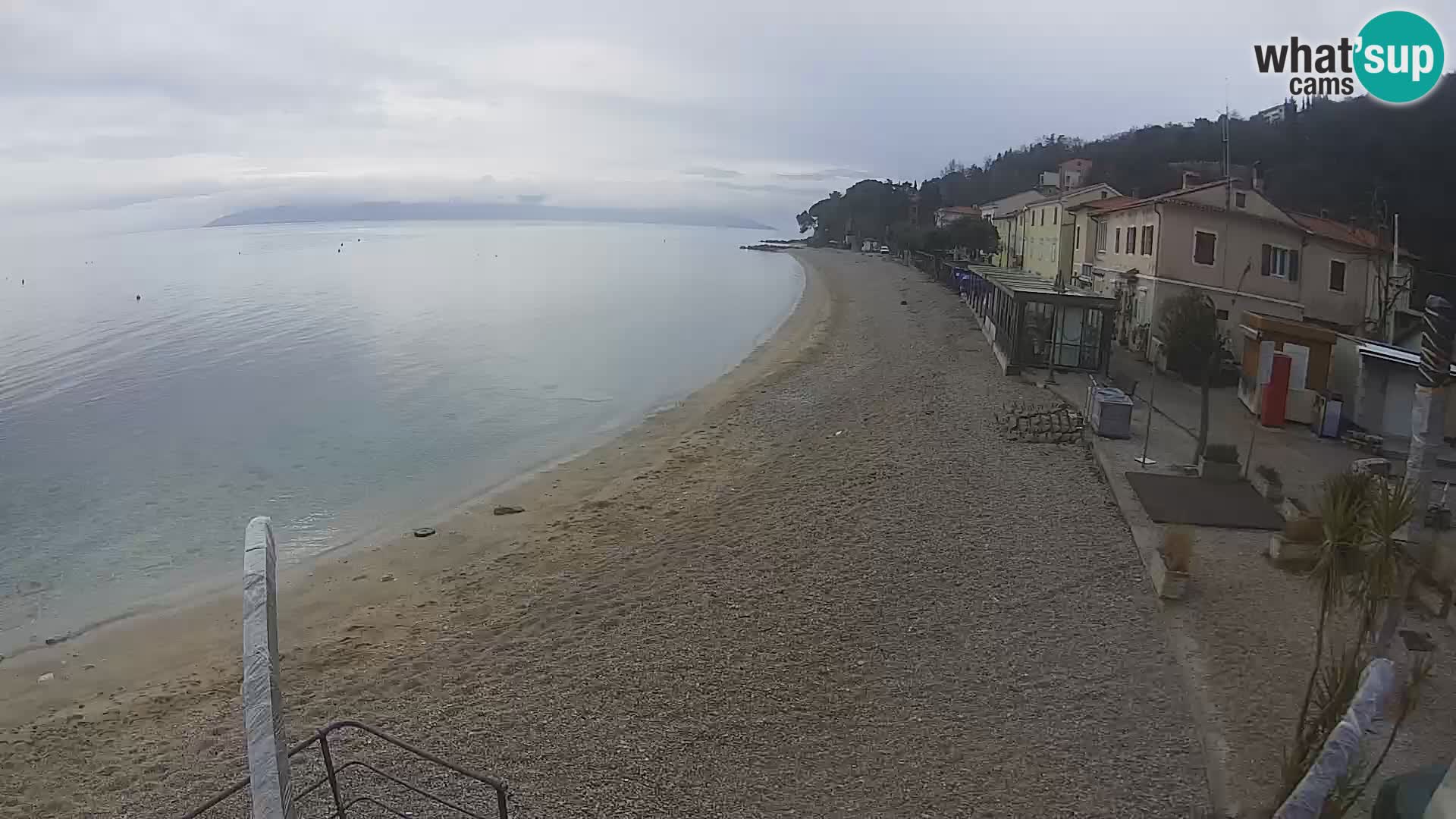 Webcam Mošćenička Draga – Strand