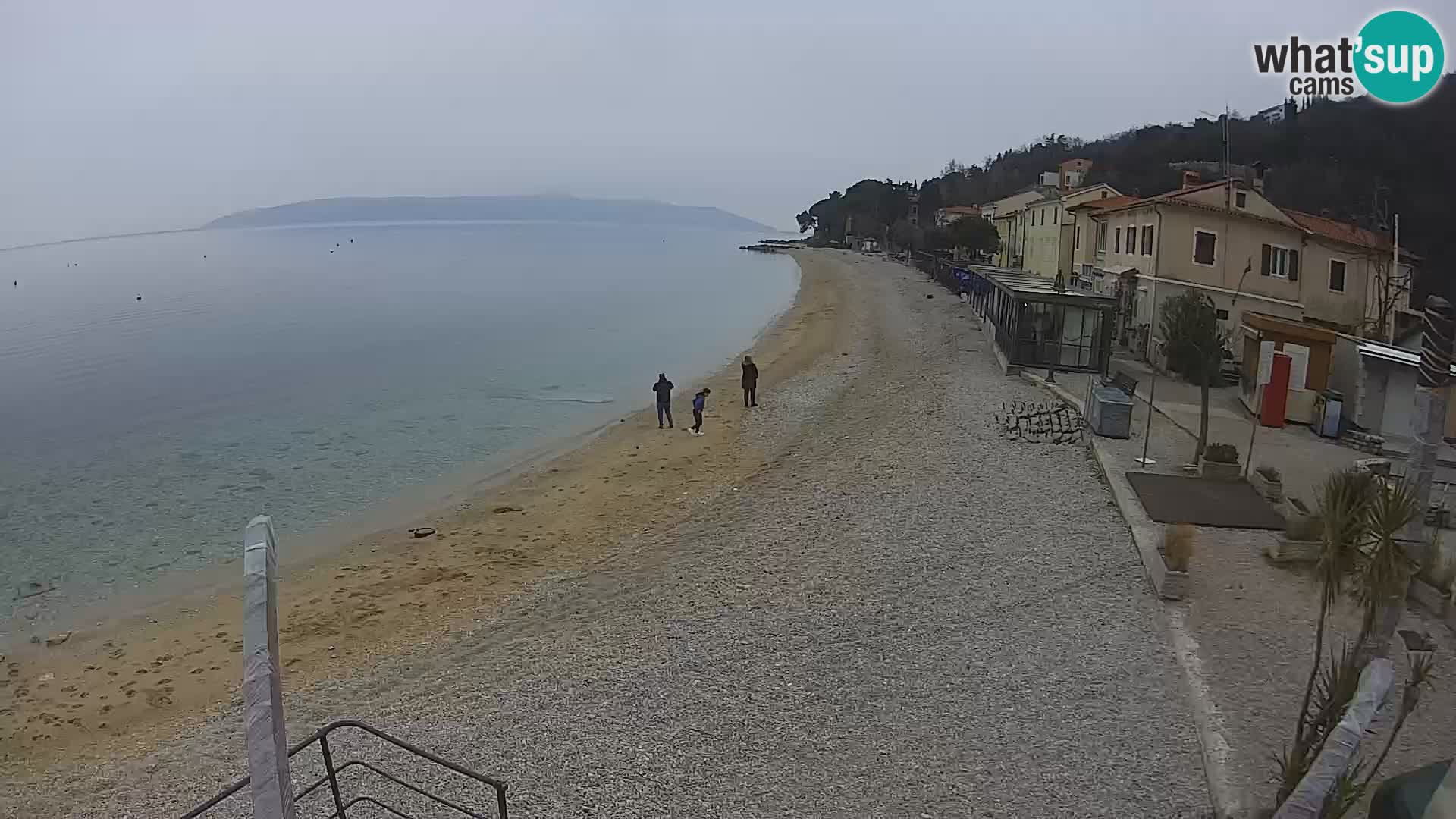 Webcam Mošćenička Draga – Strand