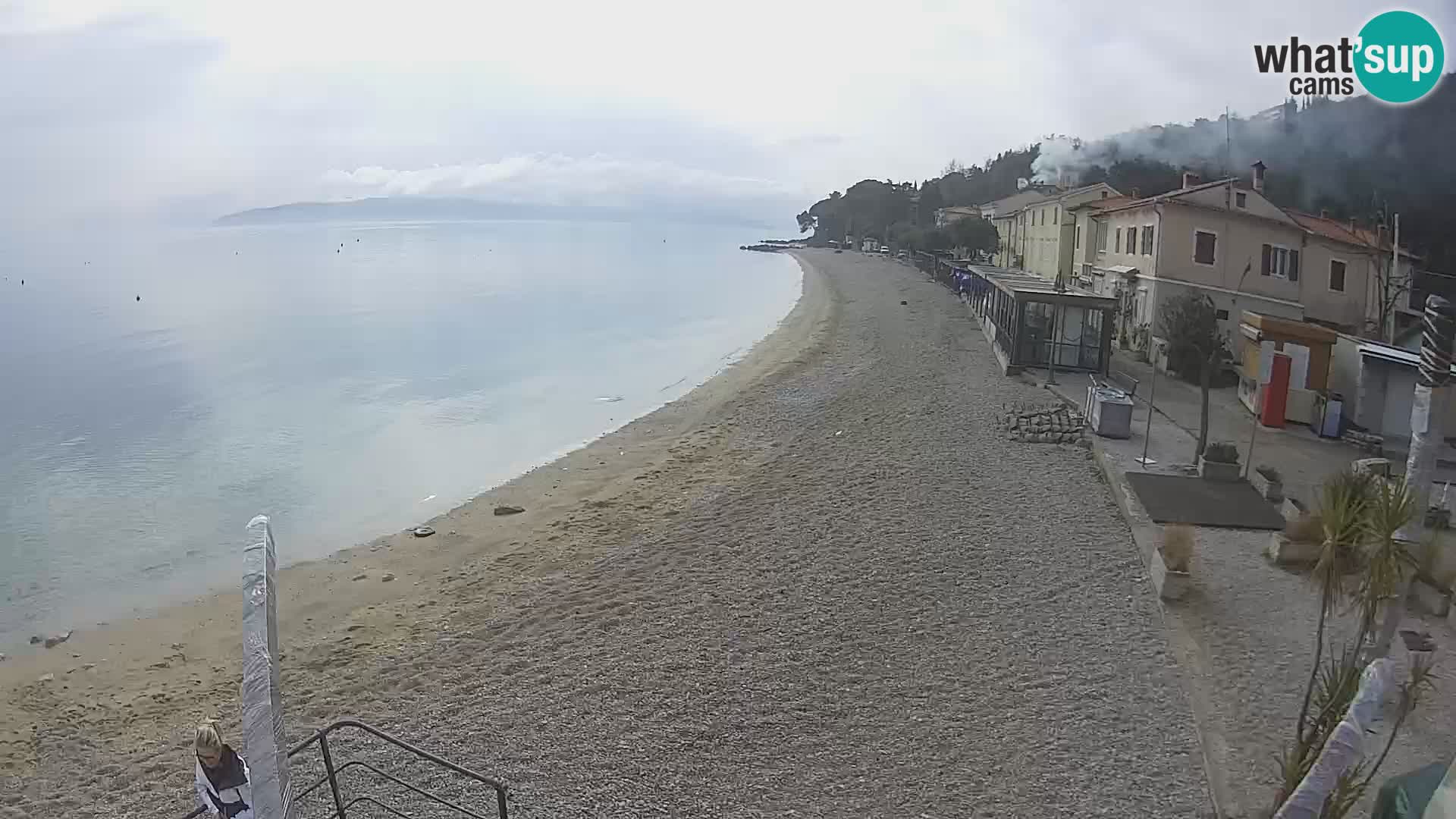 Mošćenička Draga webcam beach