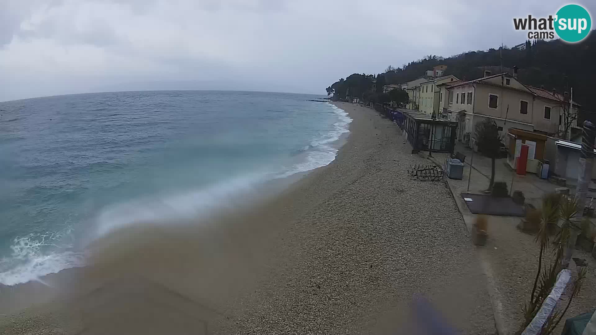 Mošćenička Draga webcam beach