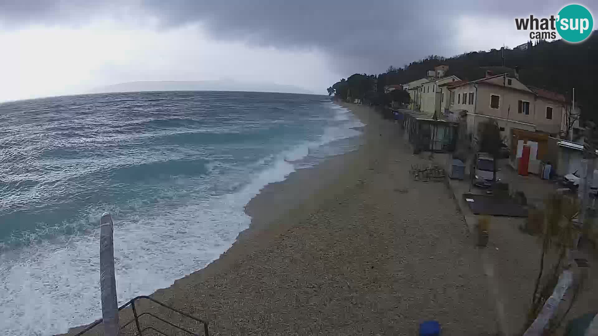 Webcam Mošćenička Draga – Strand