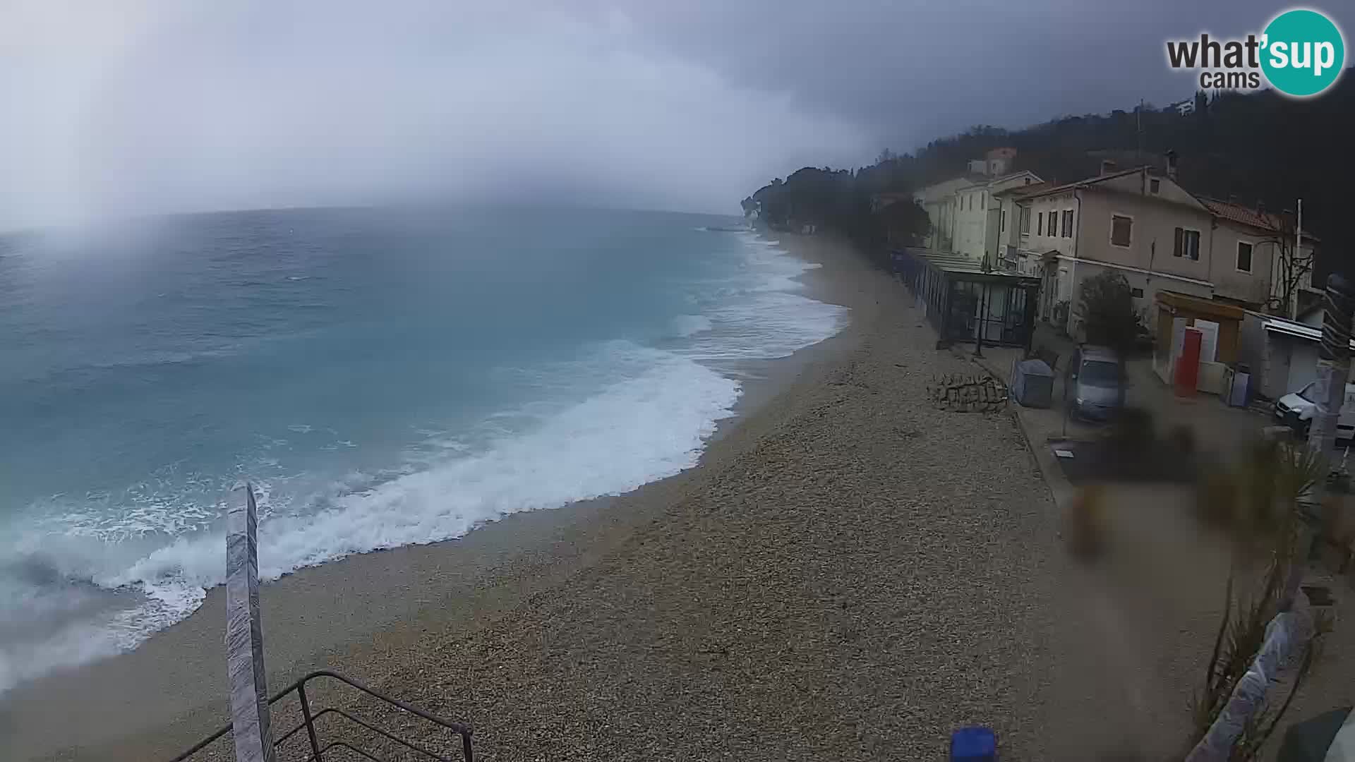 Mošćenička Draga webcam beach