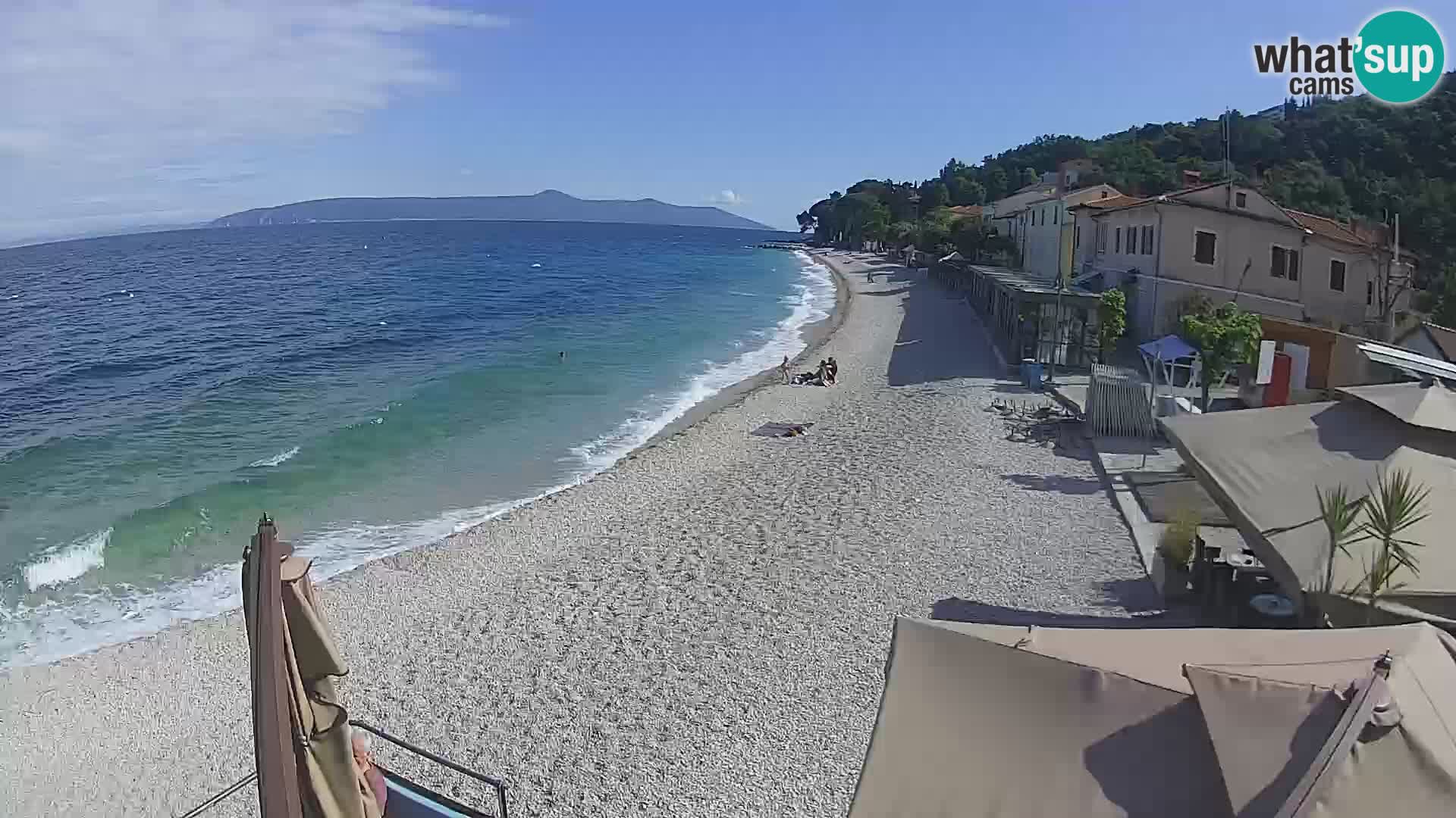 Webcam Mošćenička Draga – Strand