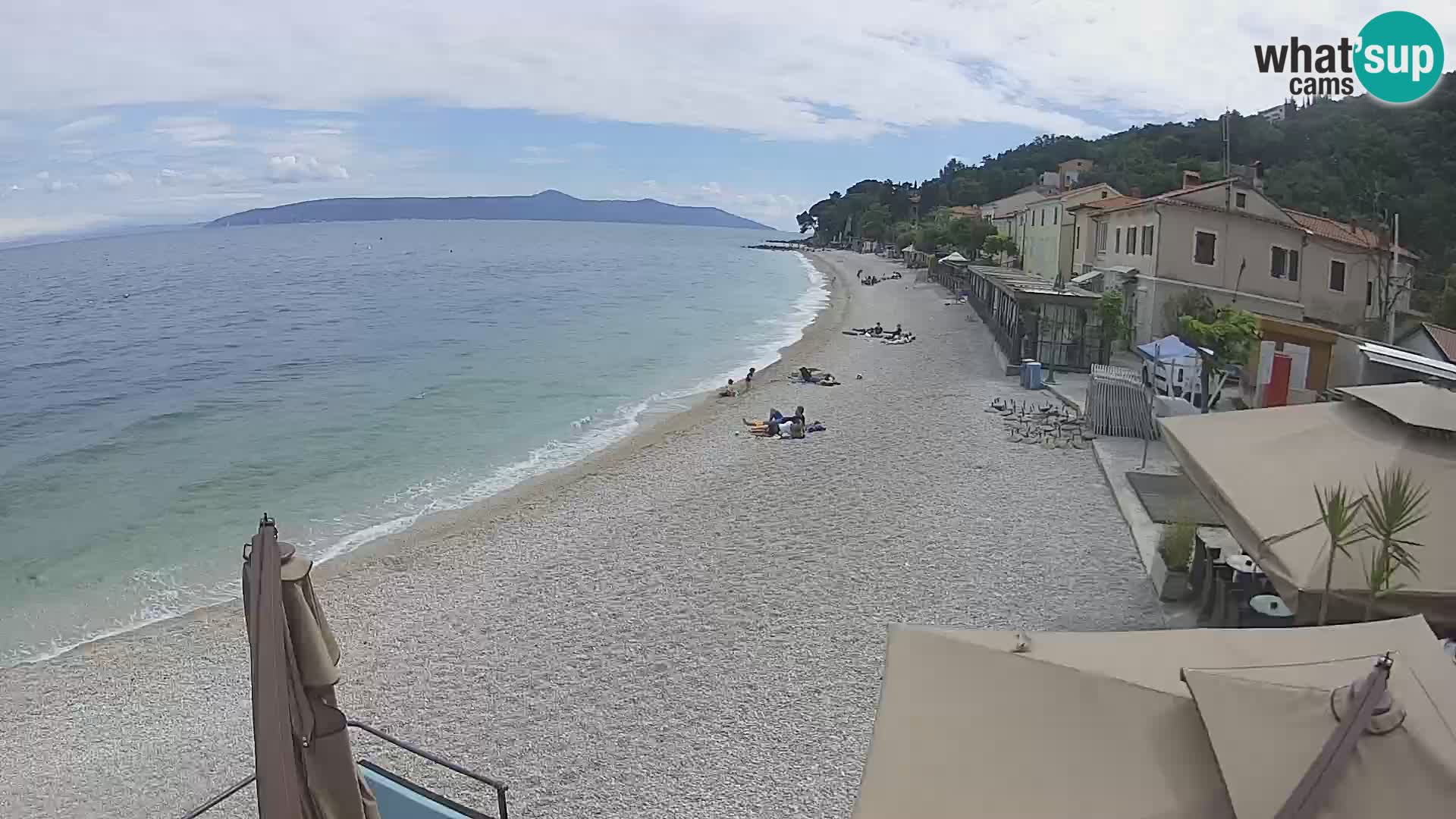 Mošćenička Draga webcam beach