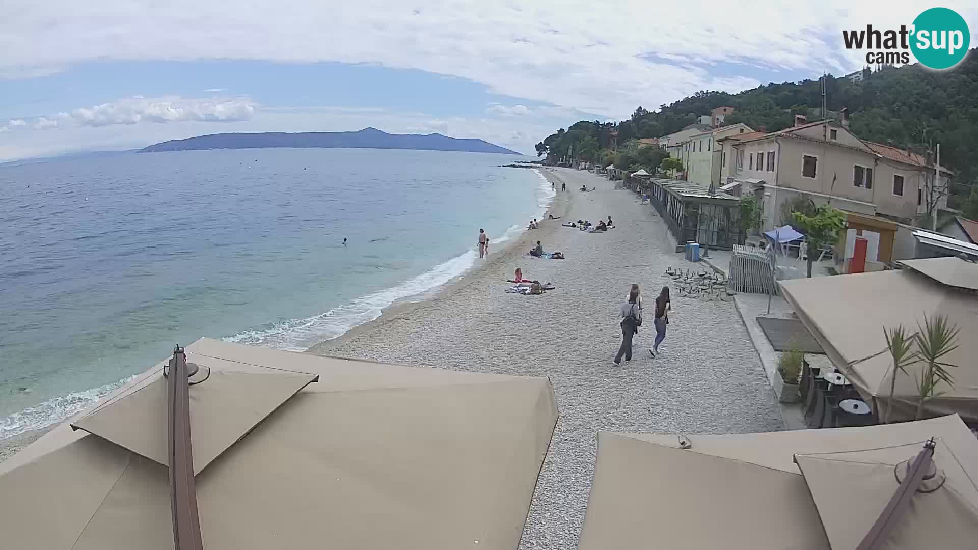 Mošćenička Draga webcam beach