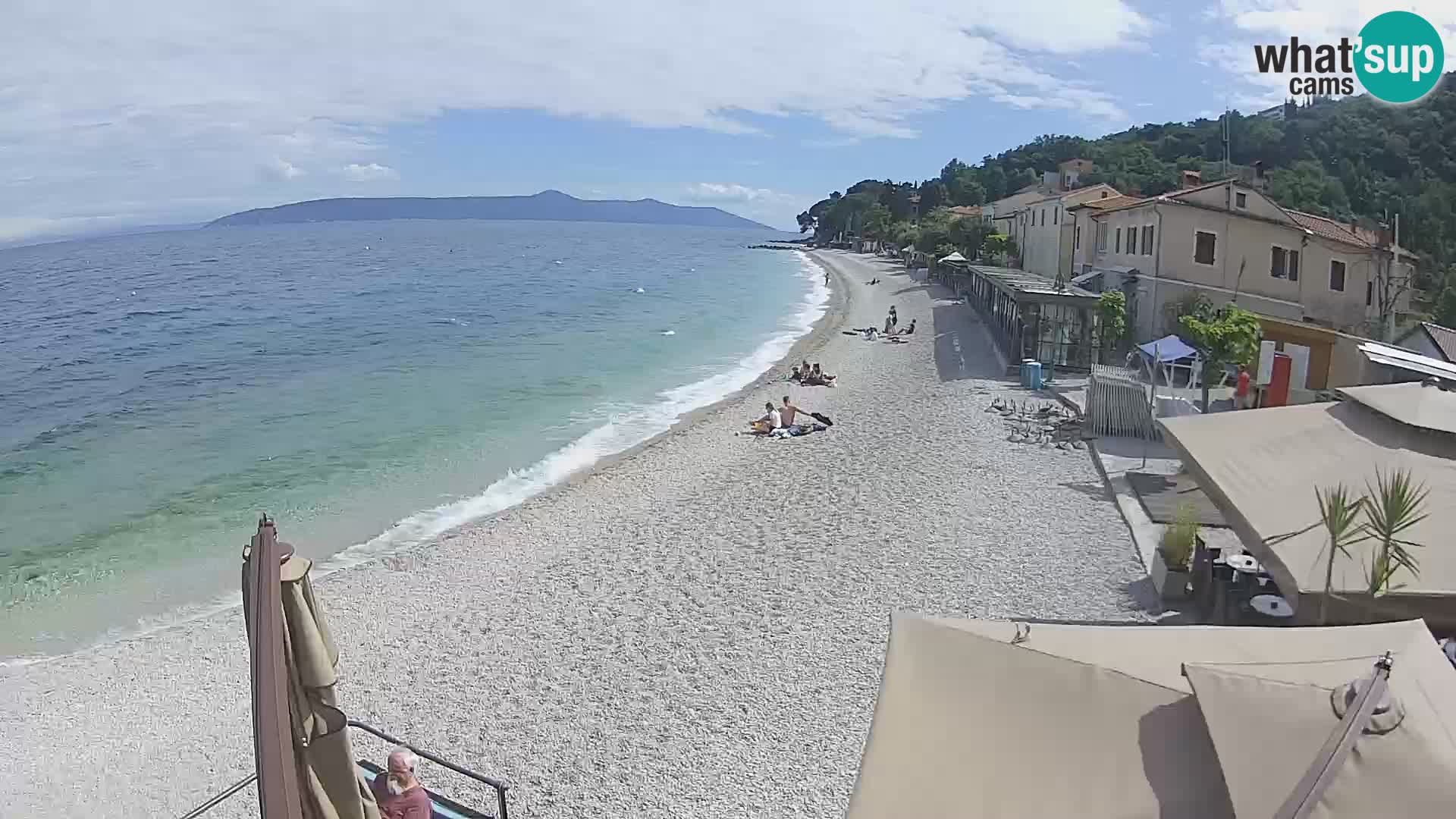 Mošćenička Draga webcam beach