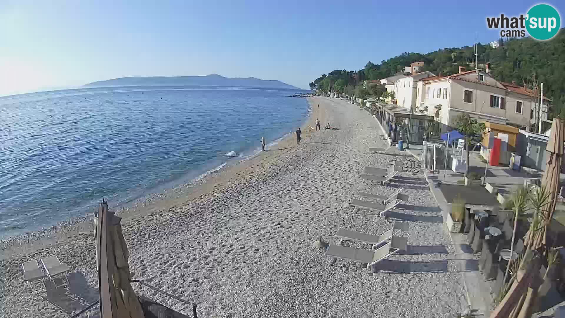 Mošćenička Draga webcam beach
