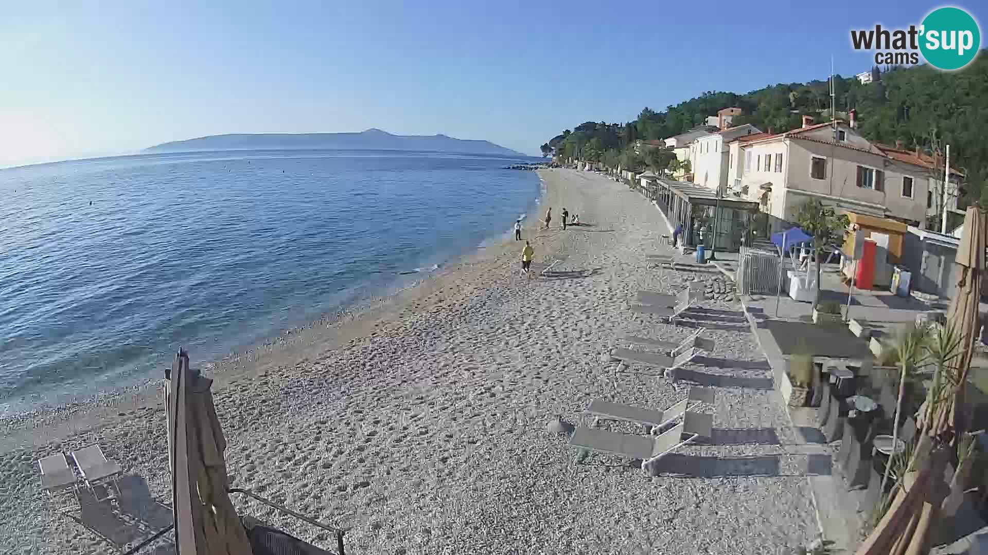 Mošćenička Draga webcam beach