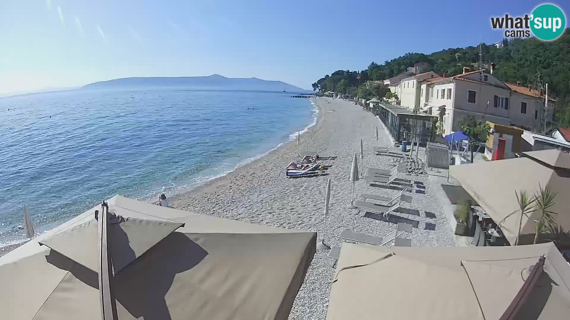 Mošćenička Draga webcam beach