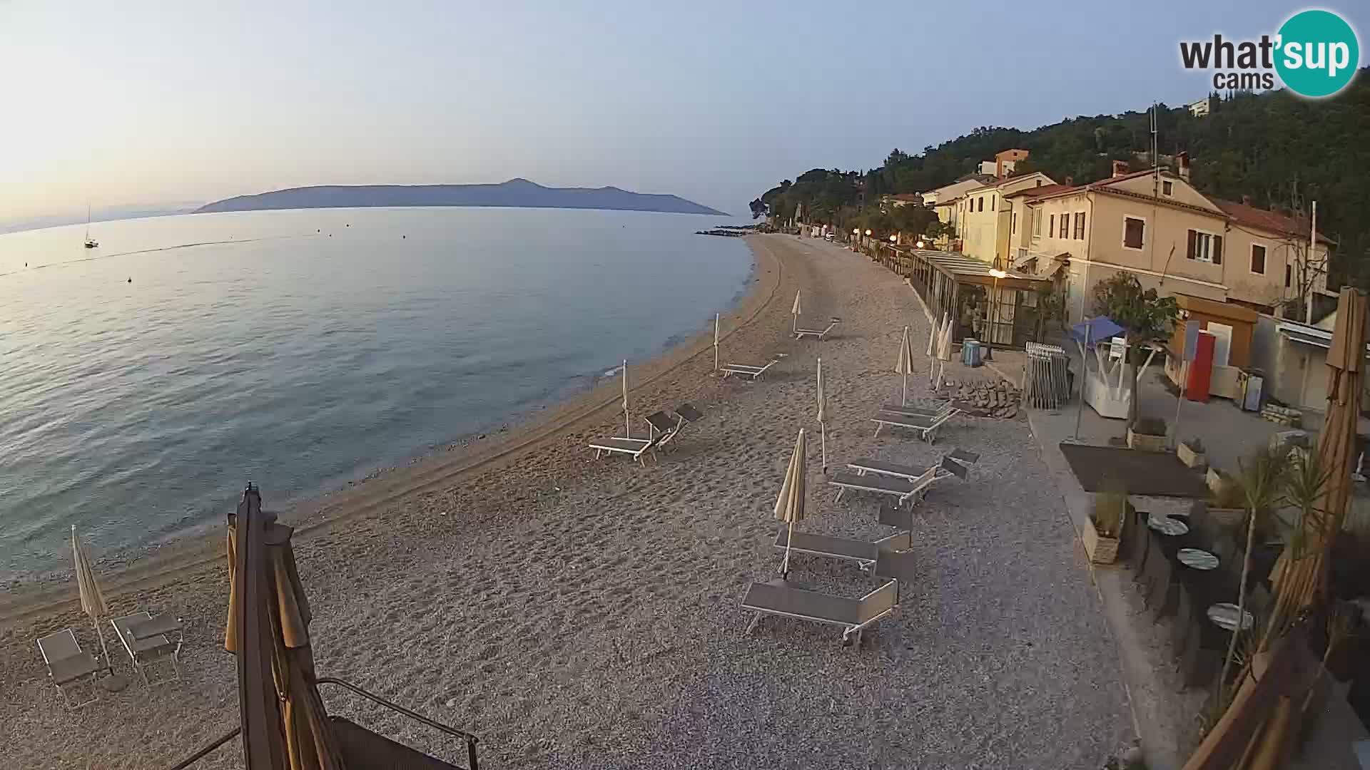 Mošćenička Draga webcam beach