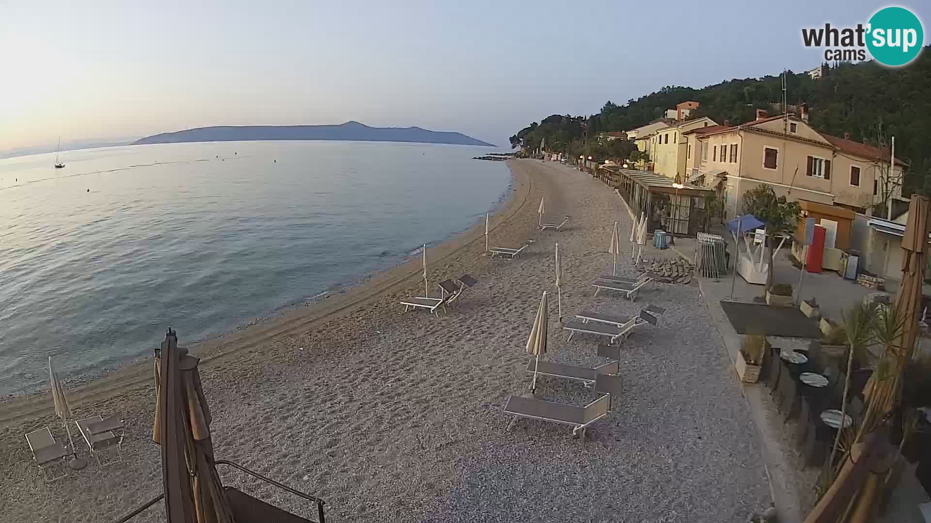 Webcam Mošćenička Draga – Strand