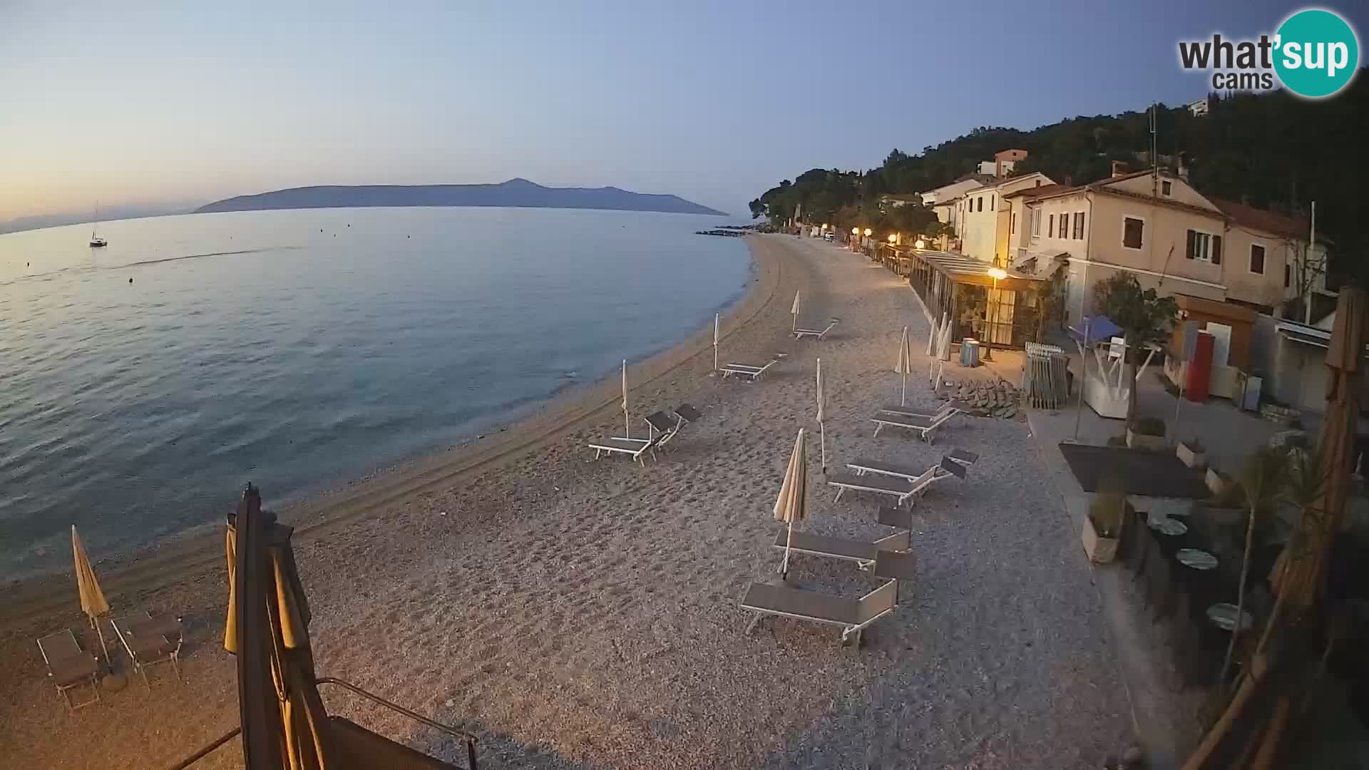 Mošćenička Draga webcam beach