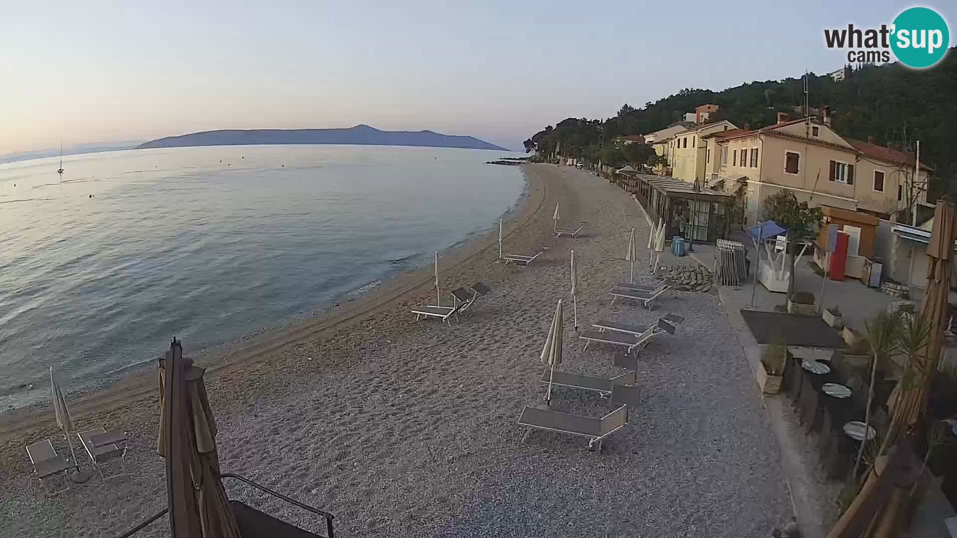 Webcam Mošćenička Draga – Strand
