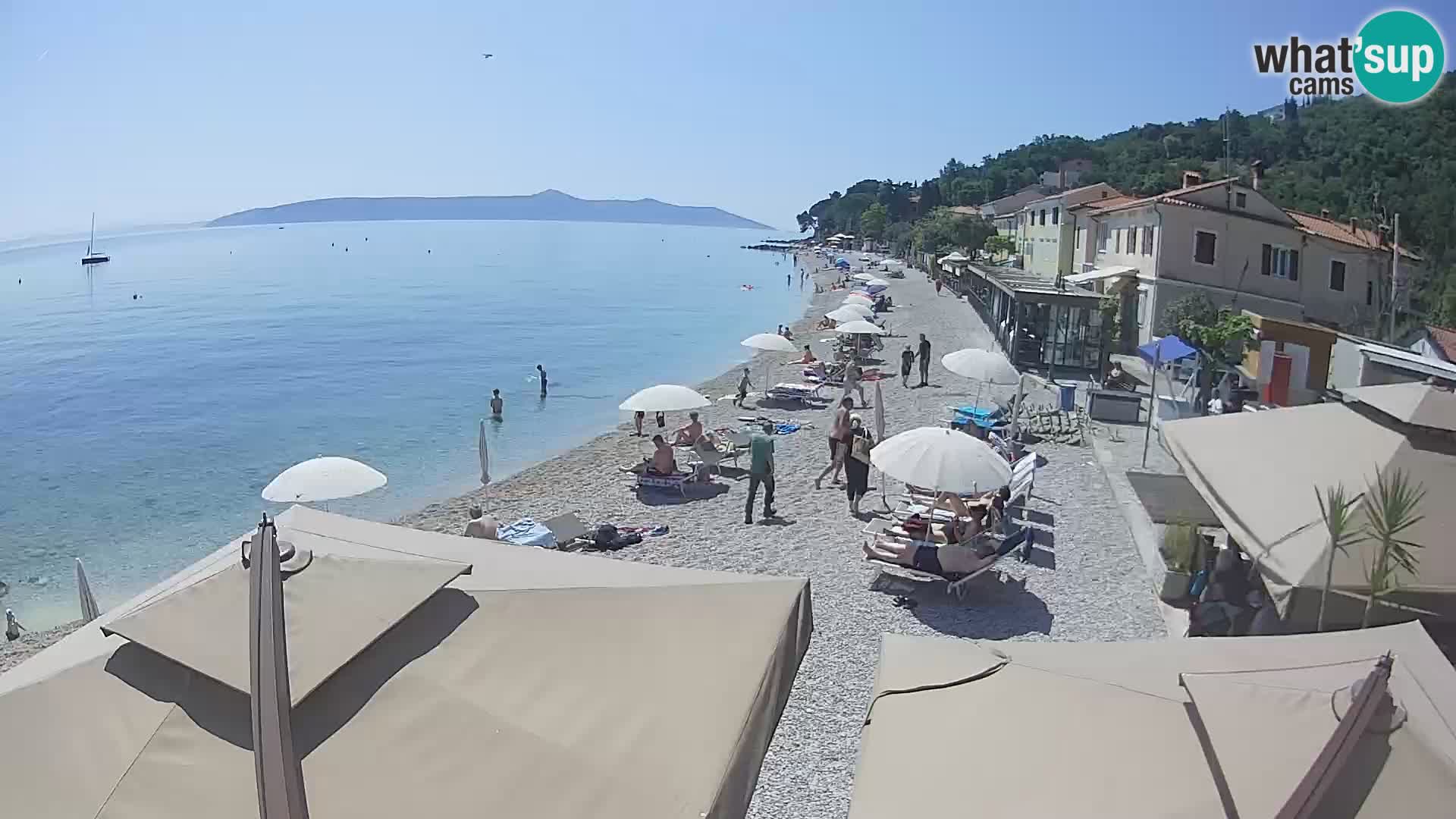 Webcam Mošćenička Draga – Strand