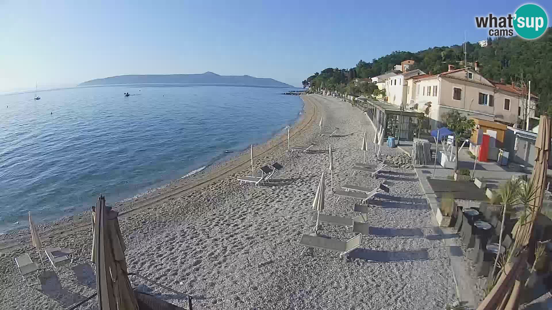 Mošćenička Draga webcam beach