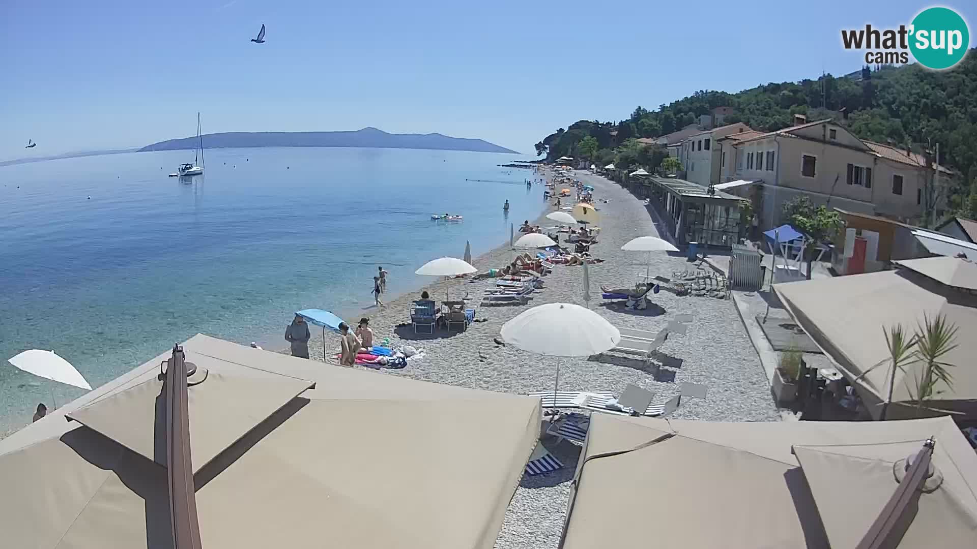 Kamera v živo Mošćenička Draga – plaža