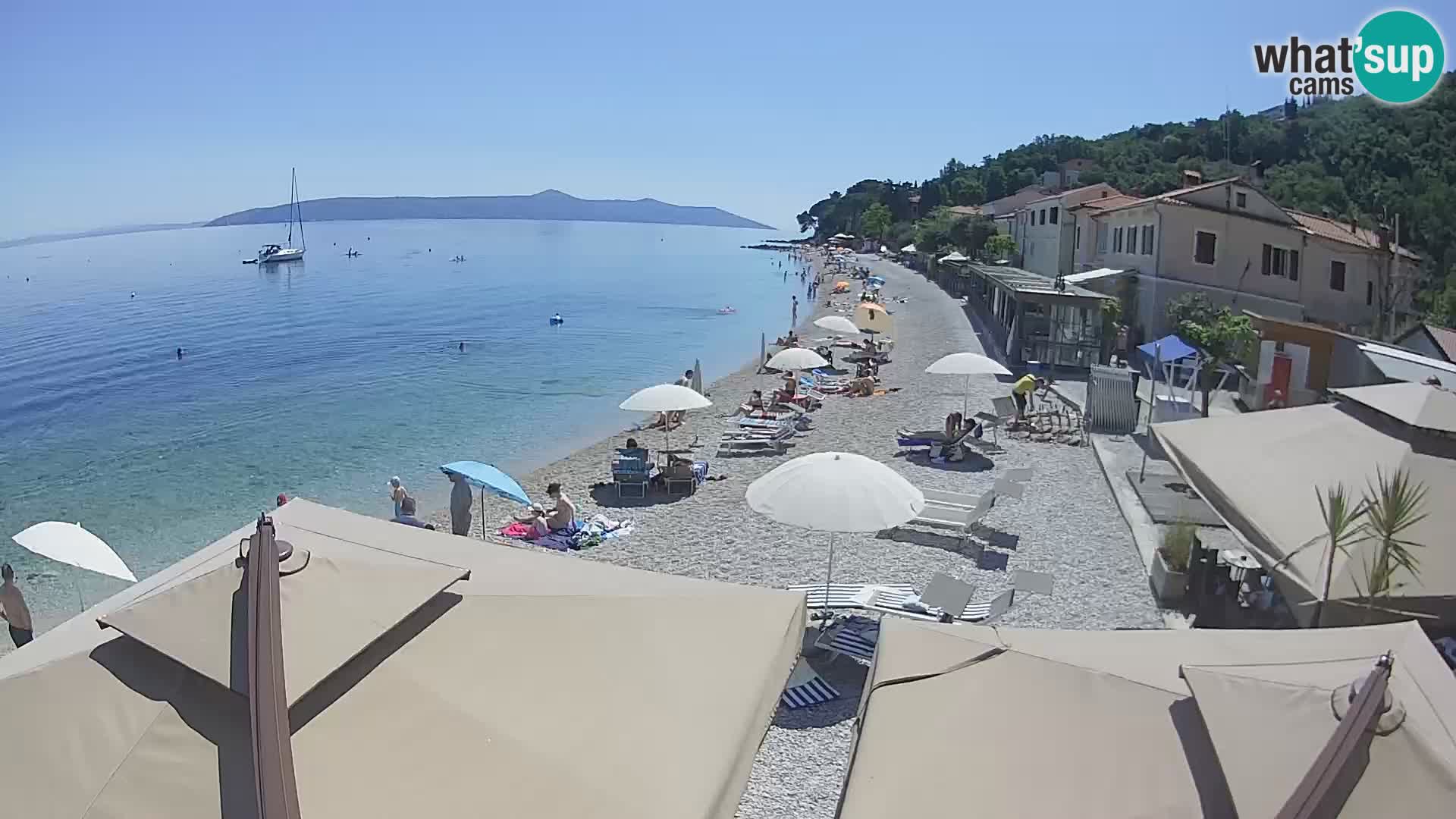 Livecam Draga di Moschiena – spiaggia