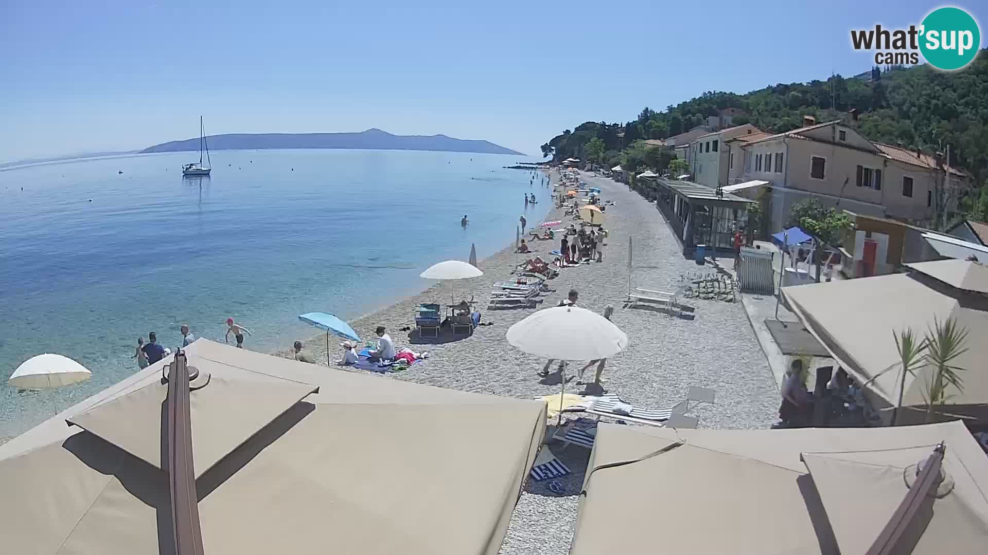 Mošćenička Draga webcam beach