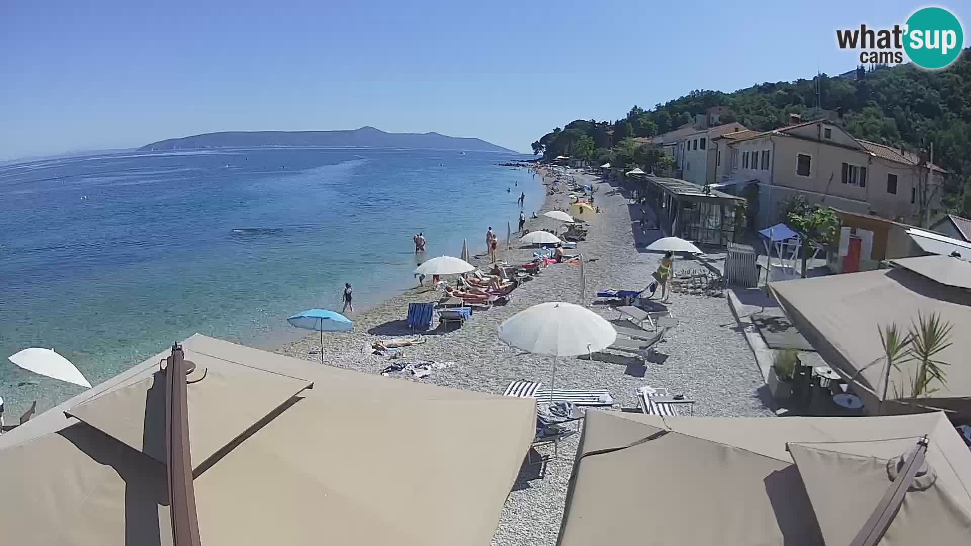 Webcam Mošćenička Draga – Strand