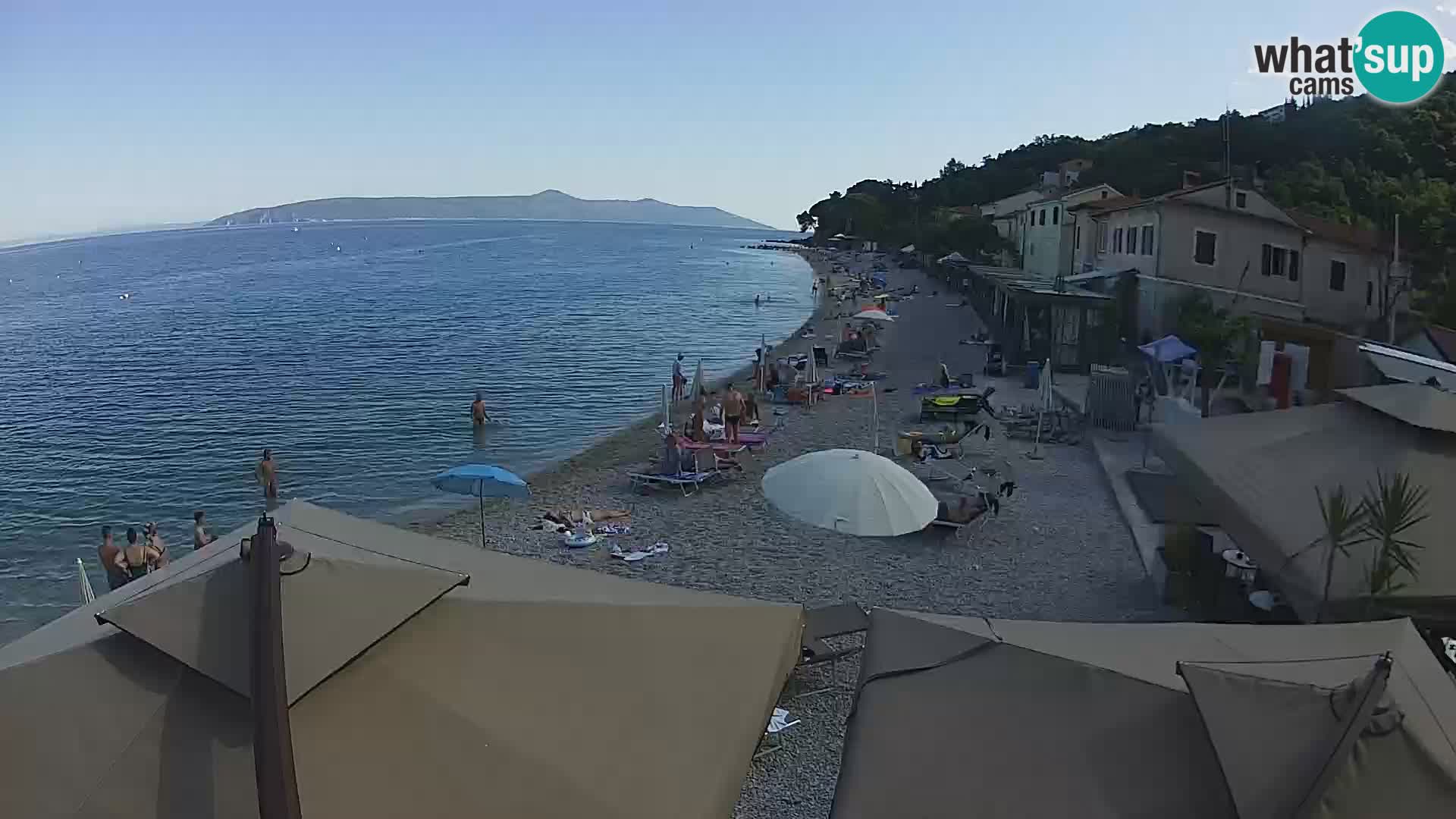 Mošćenička Draga webcam beach