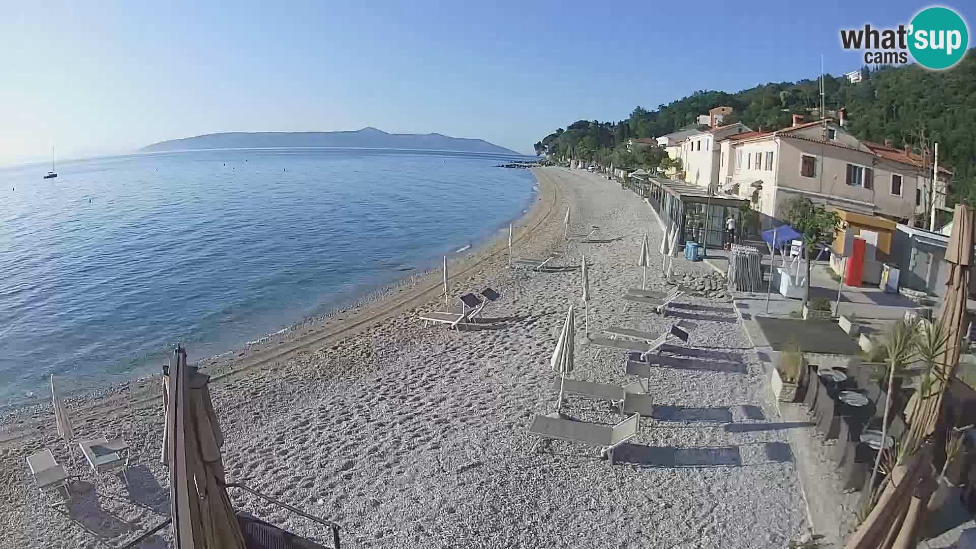 Mošćenička Draga webcam beach