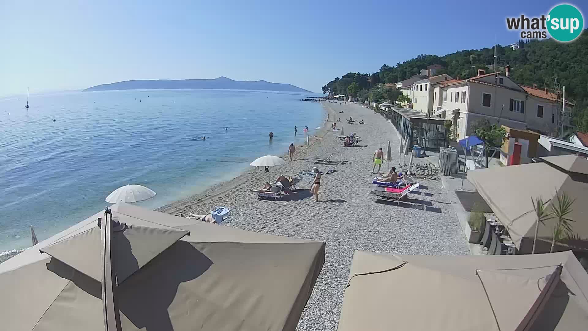 Mošćenička Draga webcam beach