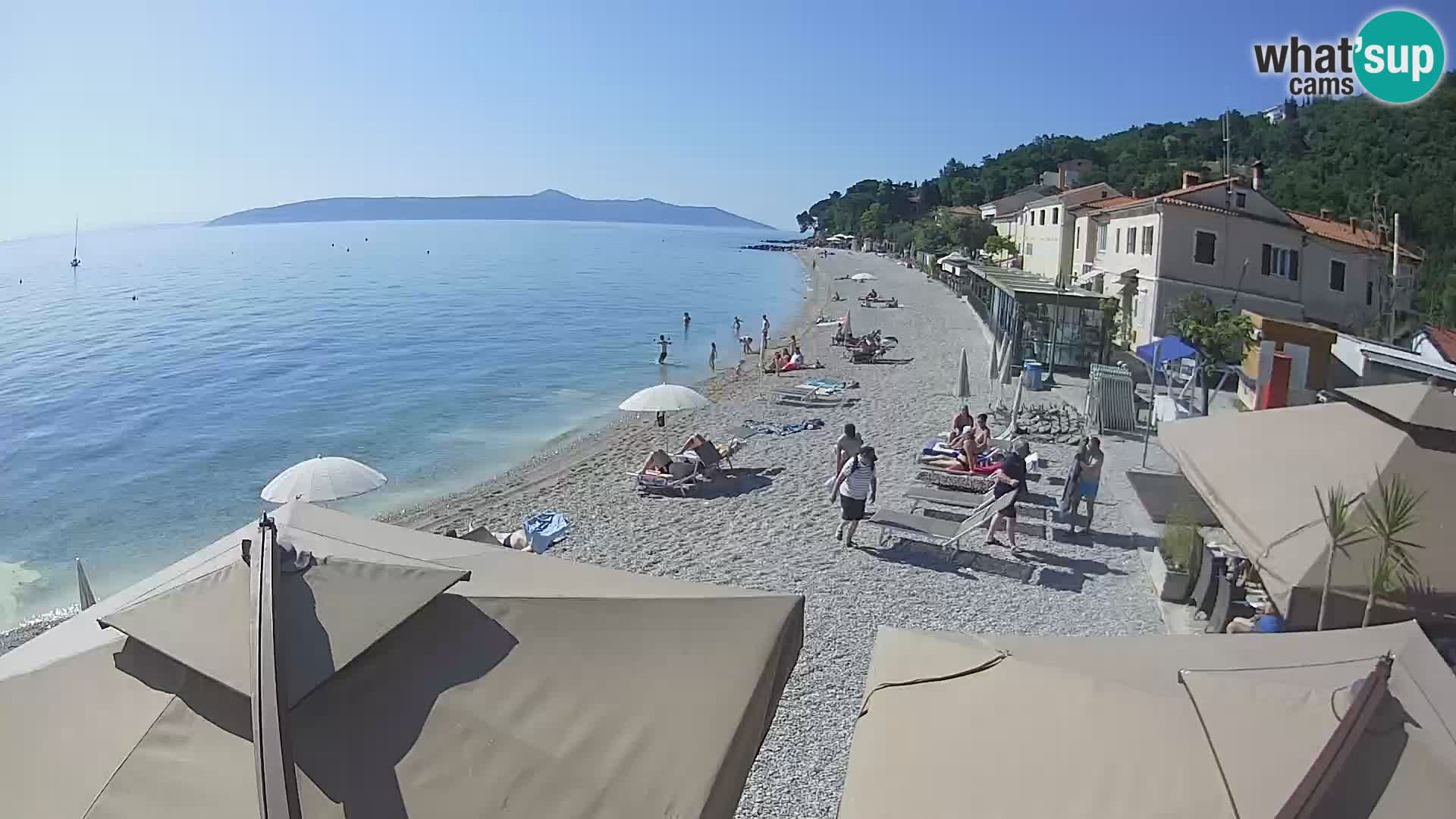 Mošćenička Draga webcam beach