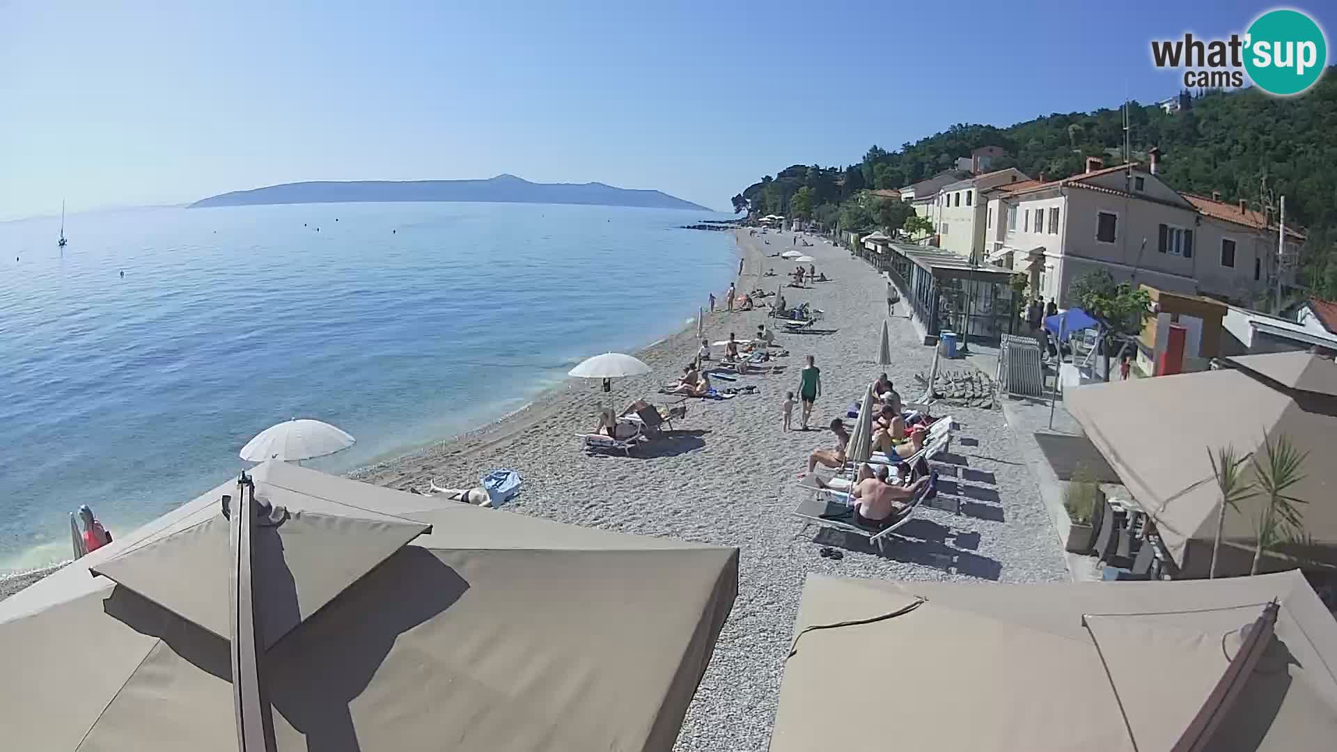 Webcam Mošćenička Draga – Strand