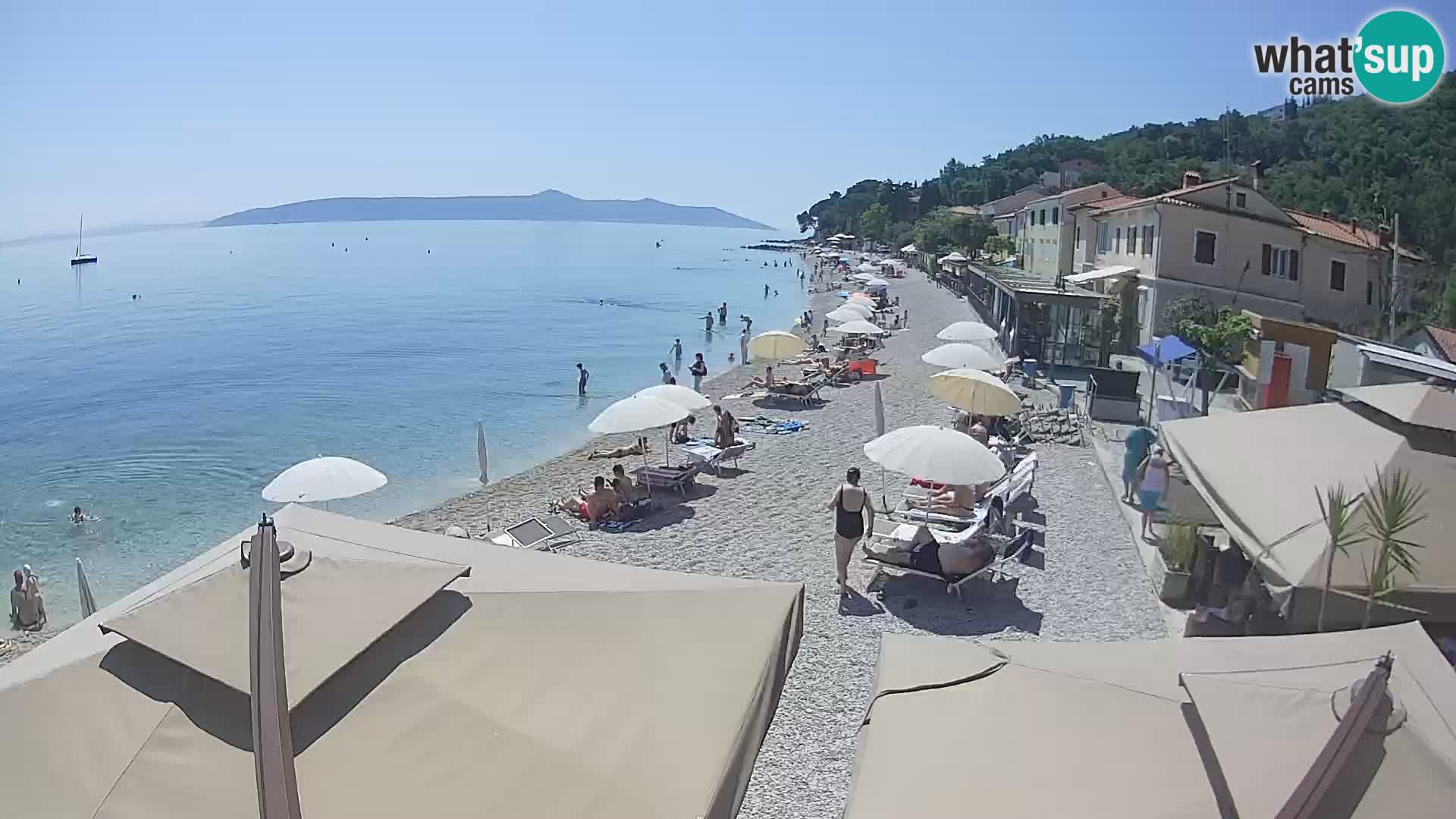Webcam Mošćenička Draga – Strand