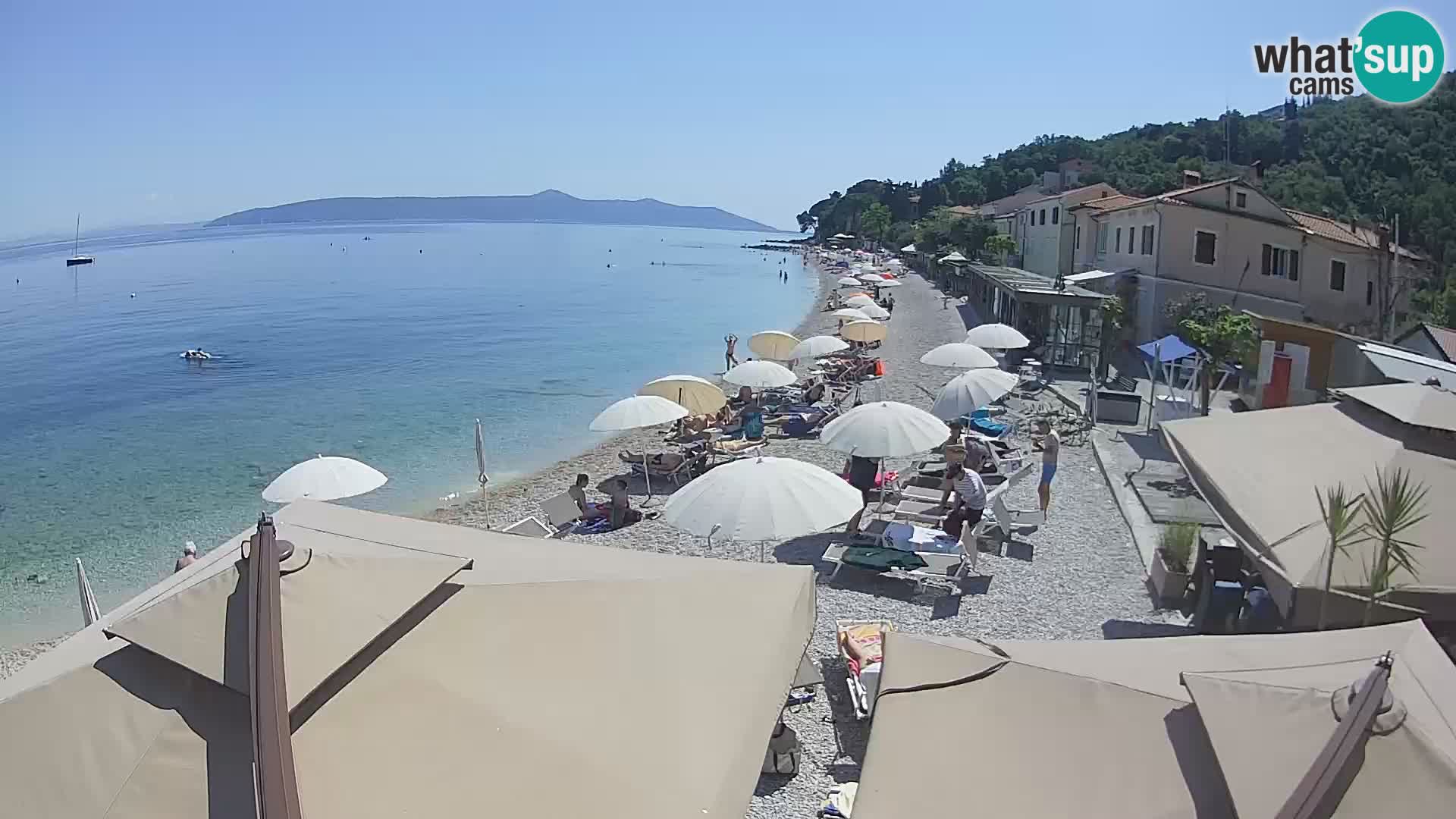 Mošćenička Draga webcam beach