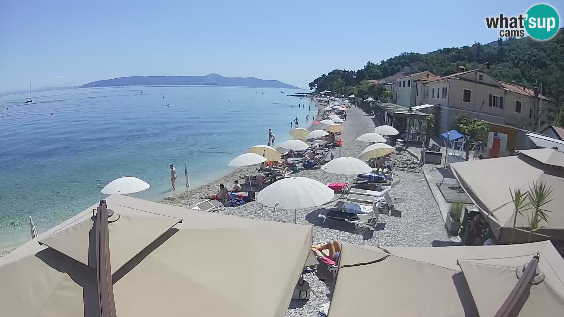 Mošćenička Draga webcam beach