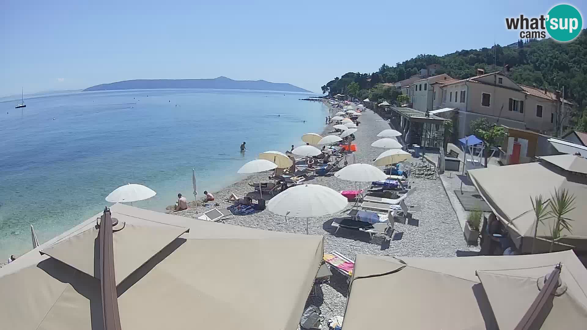 Mošćenička Draga webcam beach